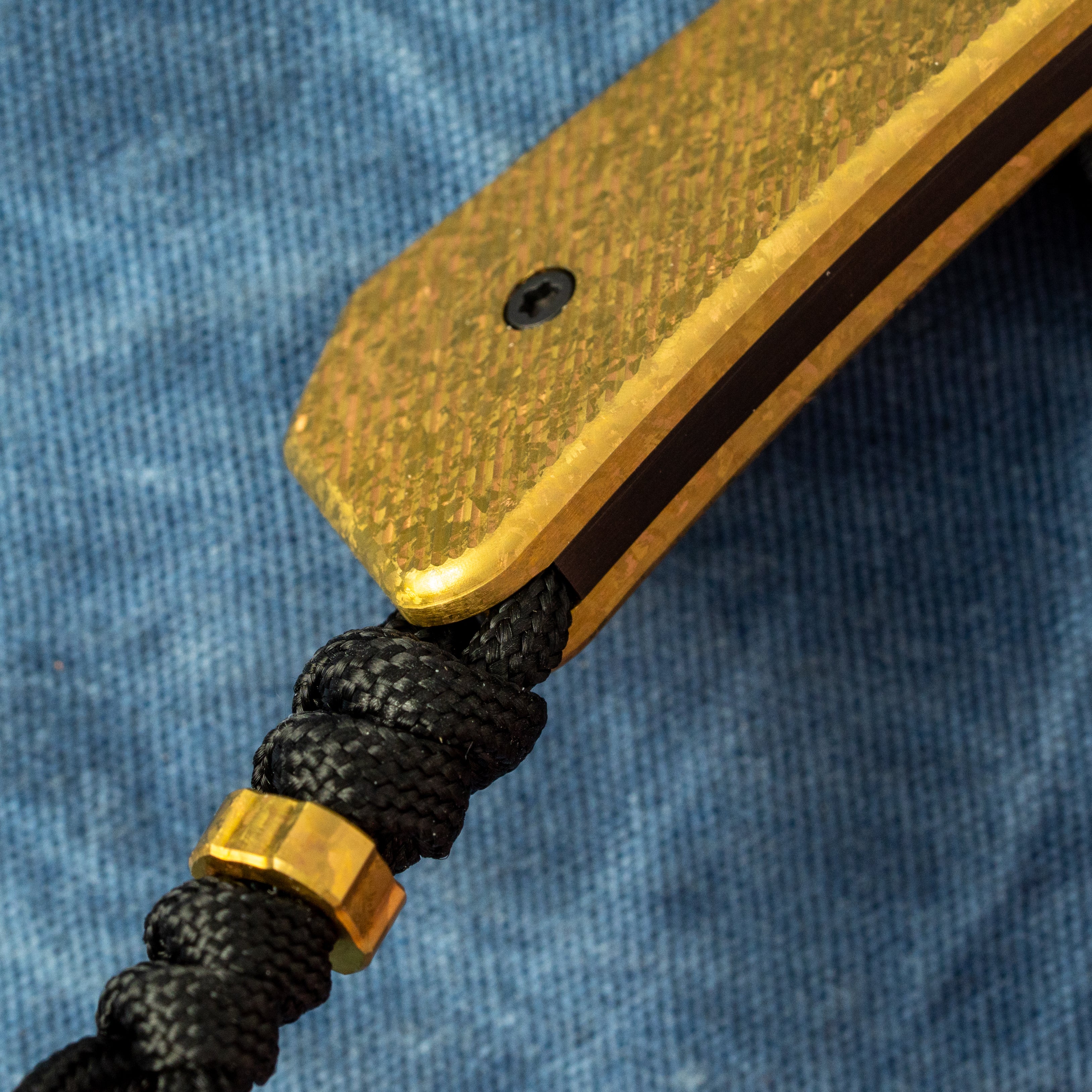 PIONEER FIXEDC - SAWCUT CRYSTALIZED TITANIUM GOLD ANODIZED BELT SATIN DLC