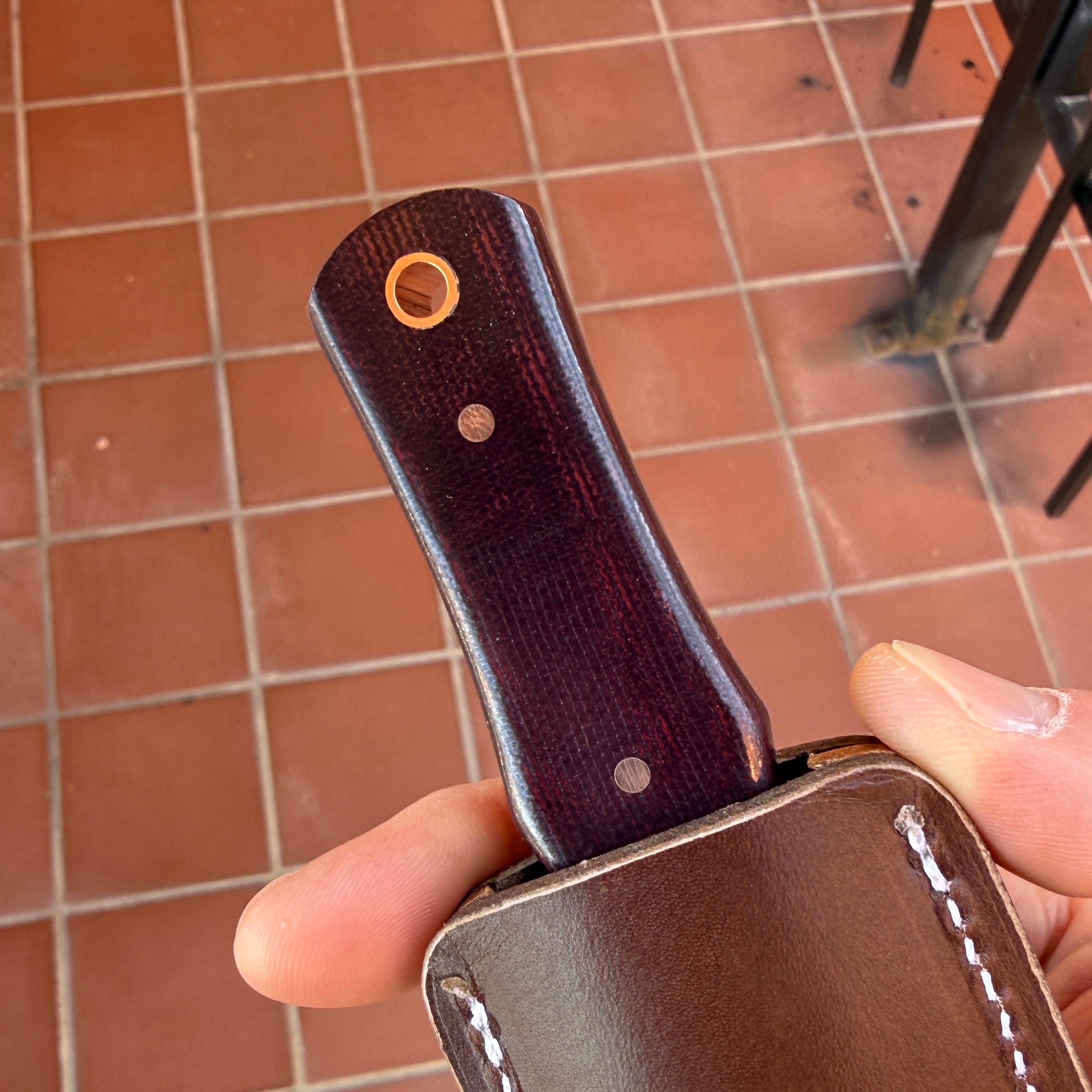 Vampire Hunter Mainline - Crimson Canvas Micarta
