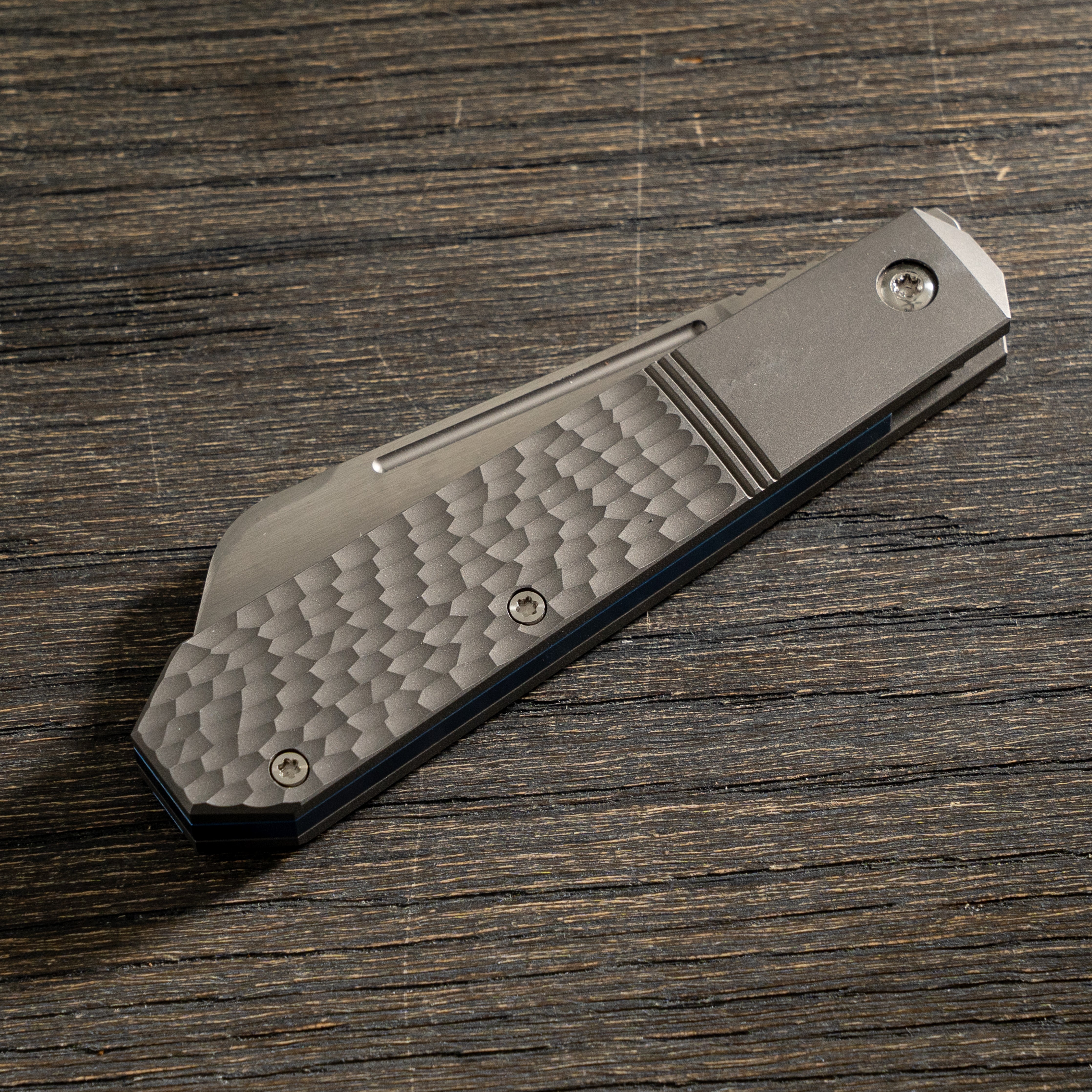 After hours Jack - Titanium Jigged Hand Satin