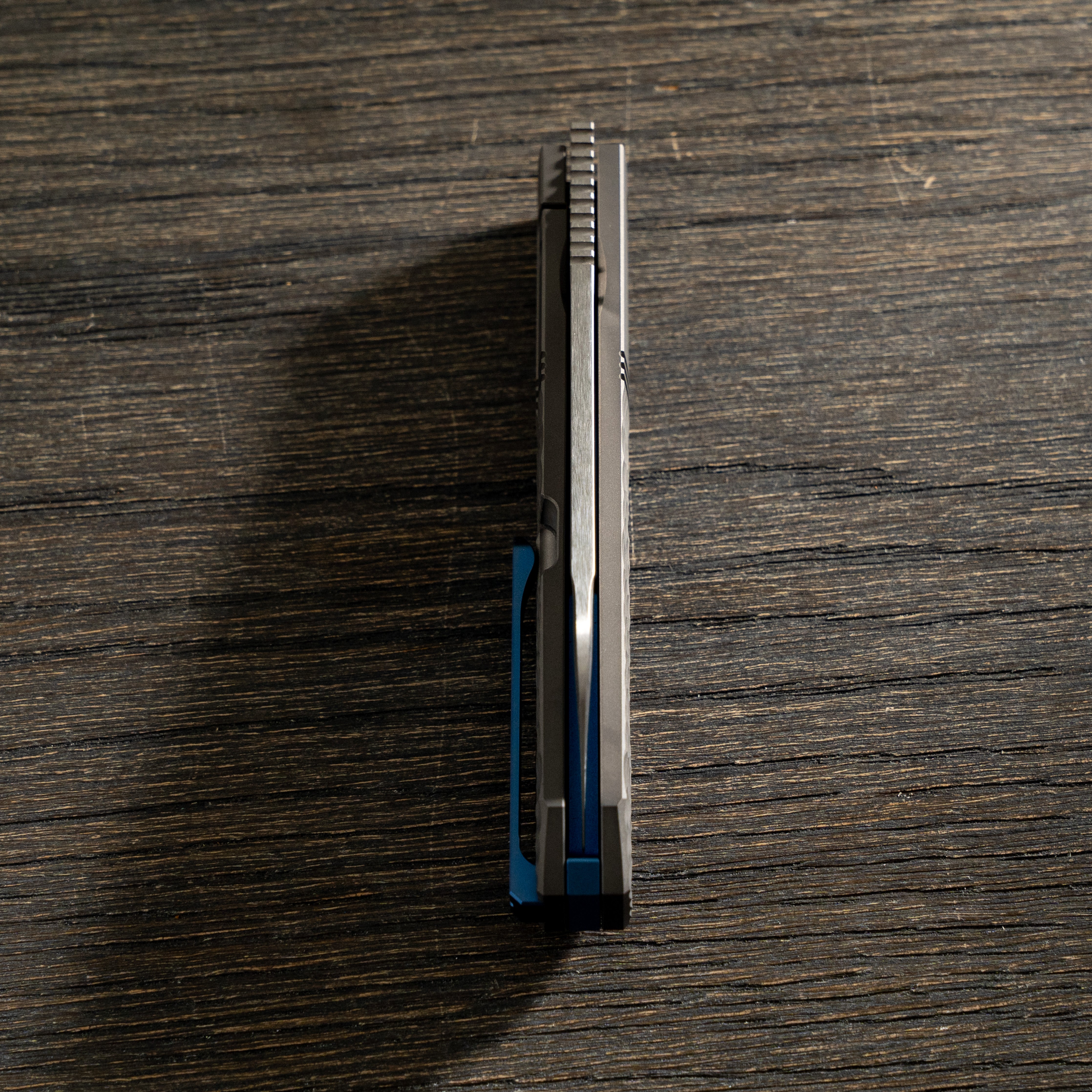 After hours Jack - Titanium Jigged Hand Satin