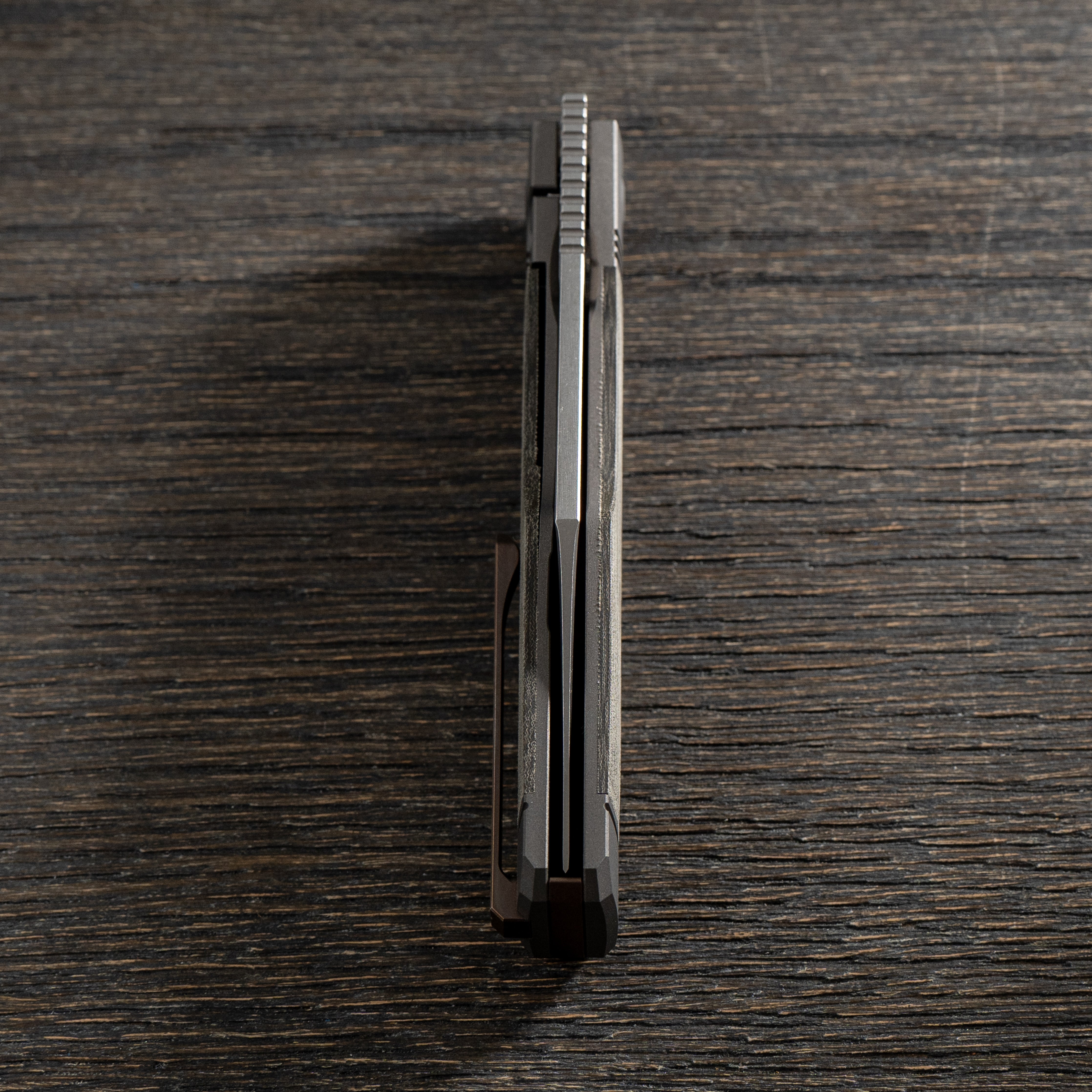 Gunslinger Jack - Green Linen Micarta Stonewash