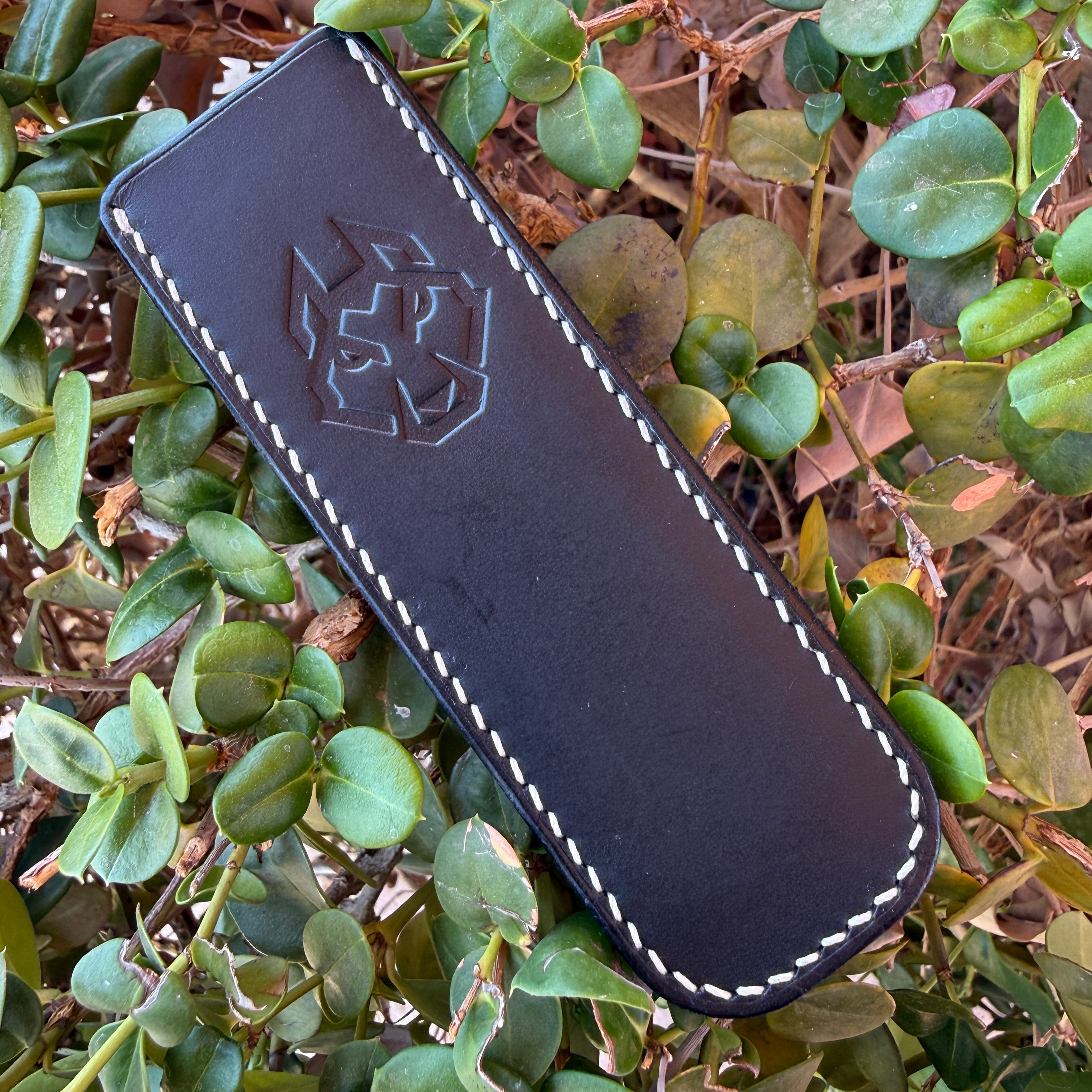 FIXedc OEM Sheath - Black Leather White Thread