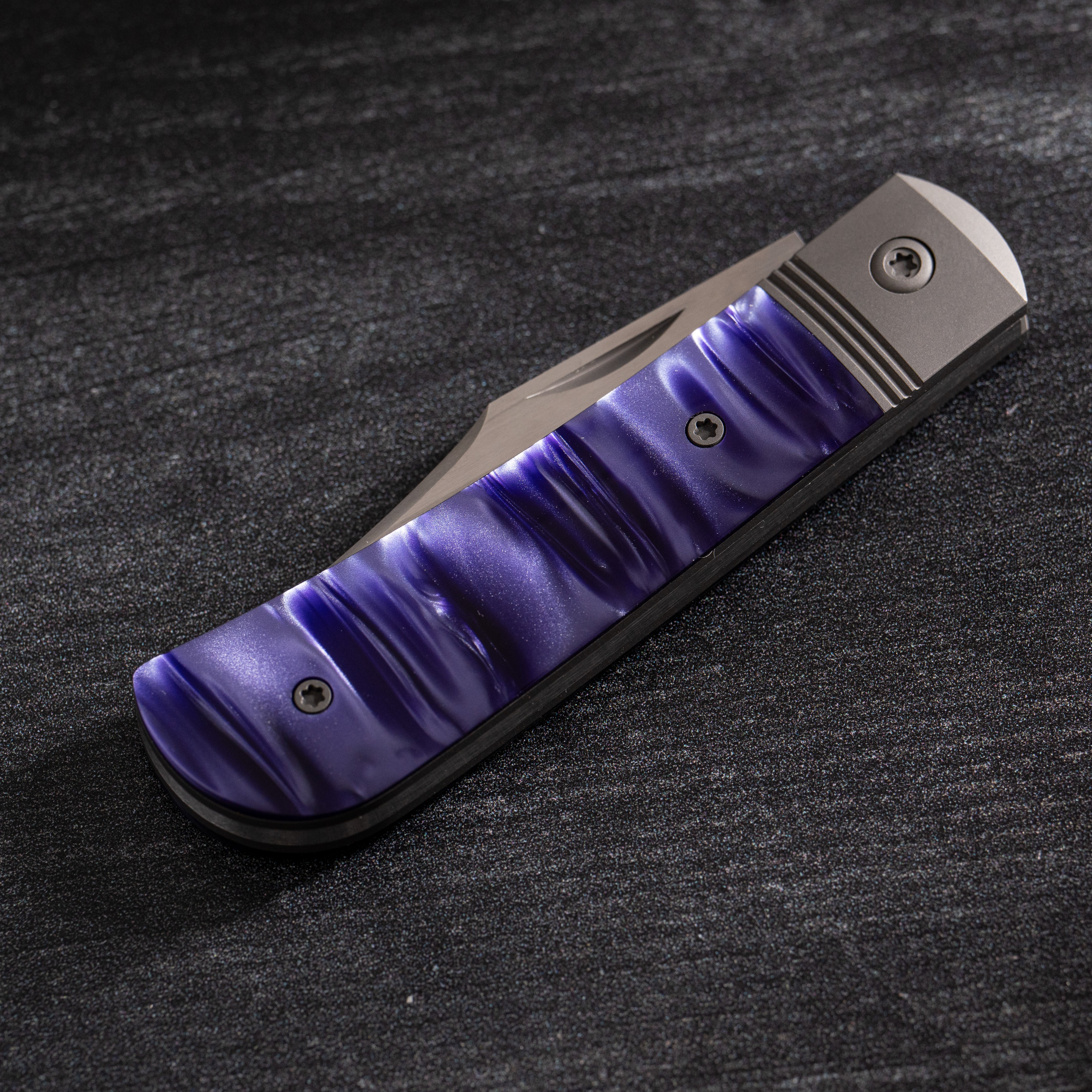 Benny's Clip - Kirinite Cosmic Purple Hand Satin