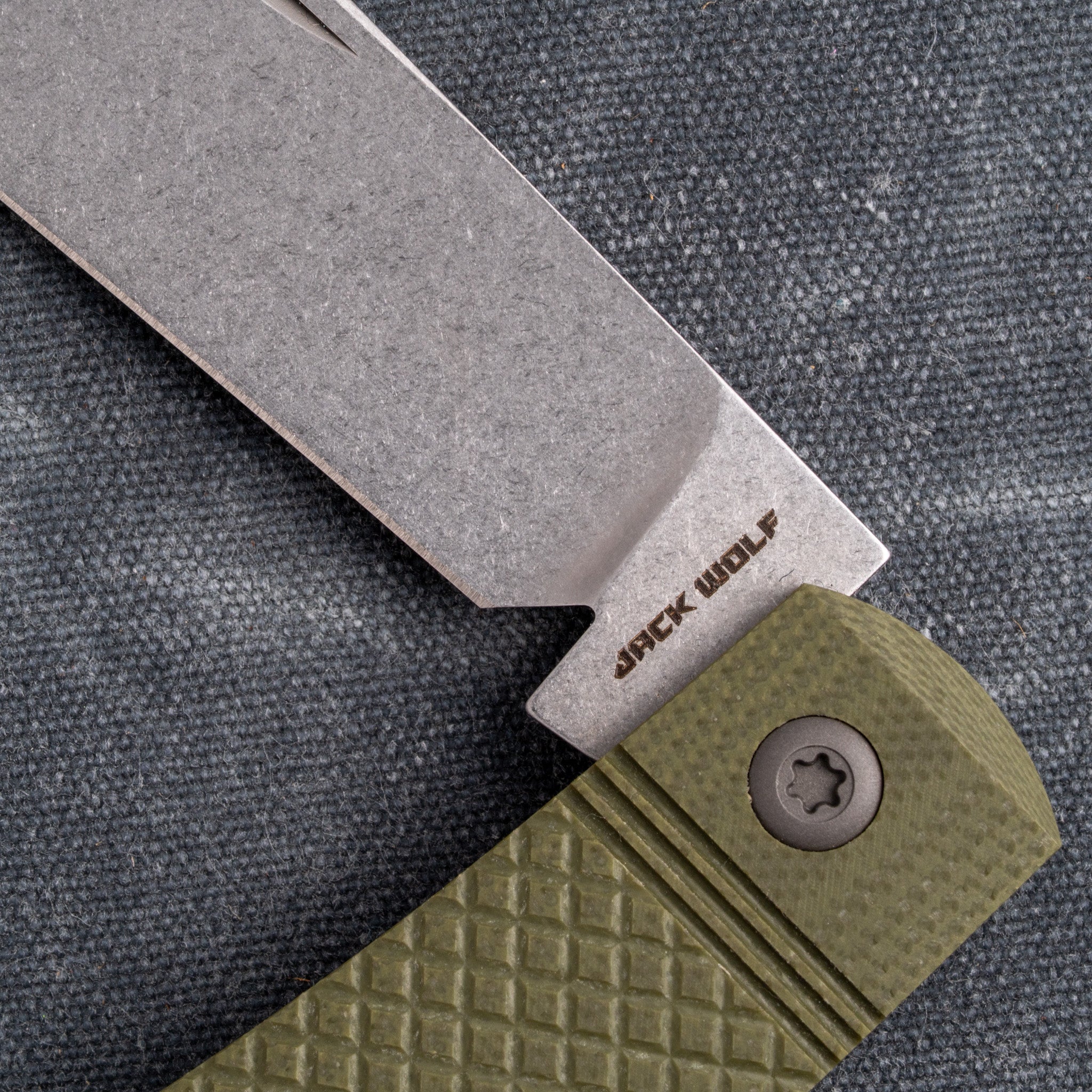 K9 JACK - OD GREEN G10 CHECKERED