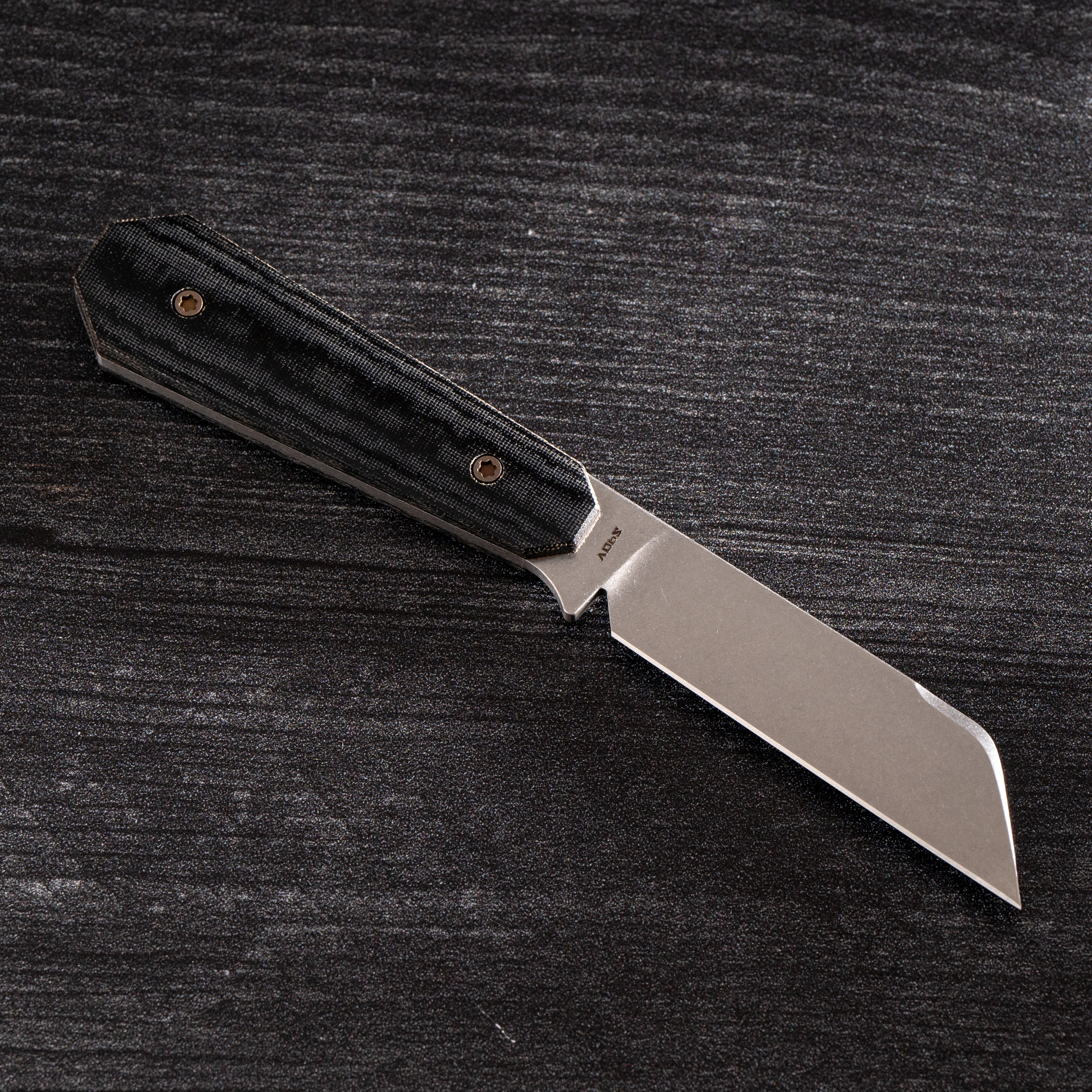 Midnight FIXedc - Black Linen Micarta Stonewash