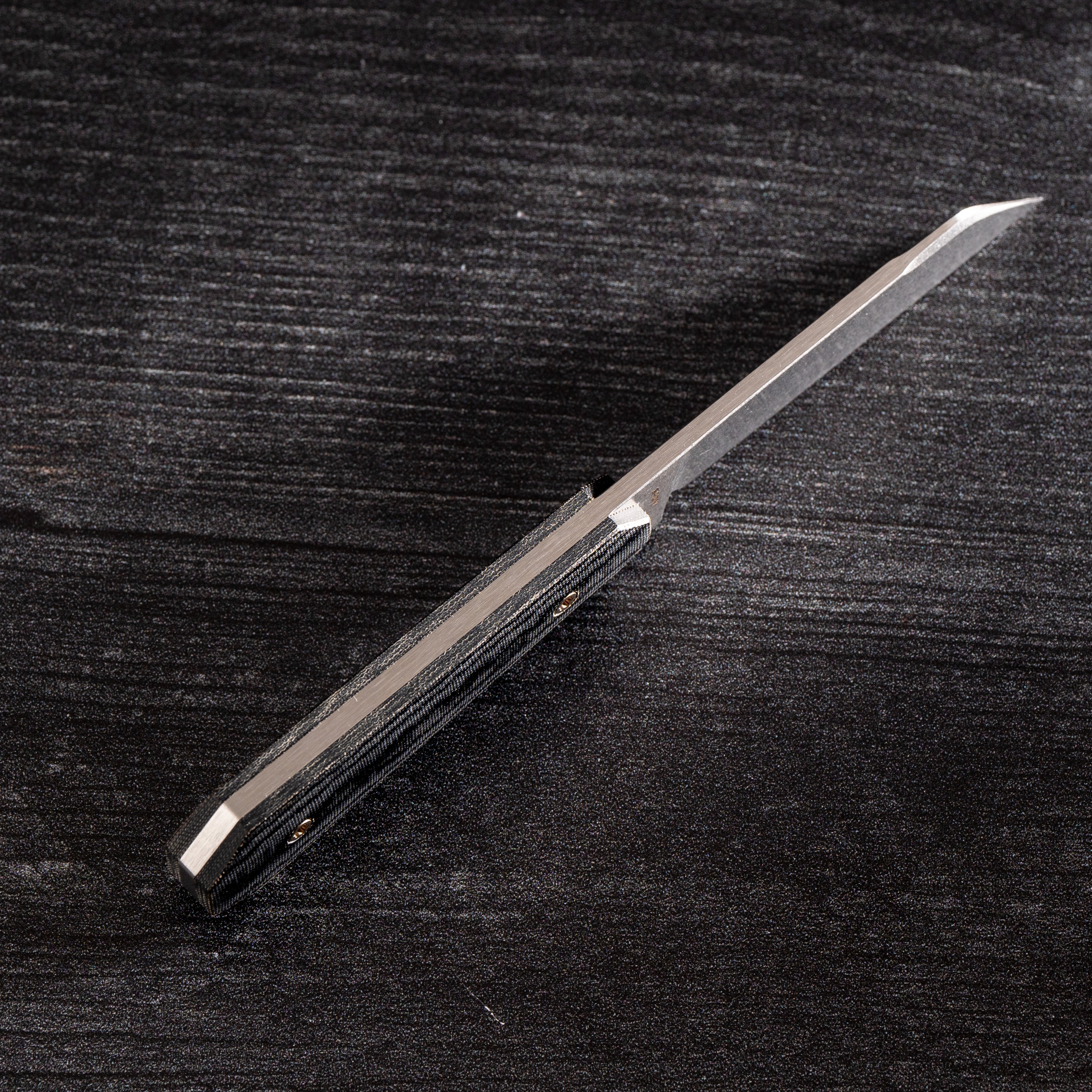 Midnight FIXedc - Black Linen Micarta Stonewash
