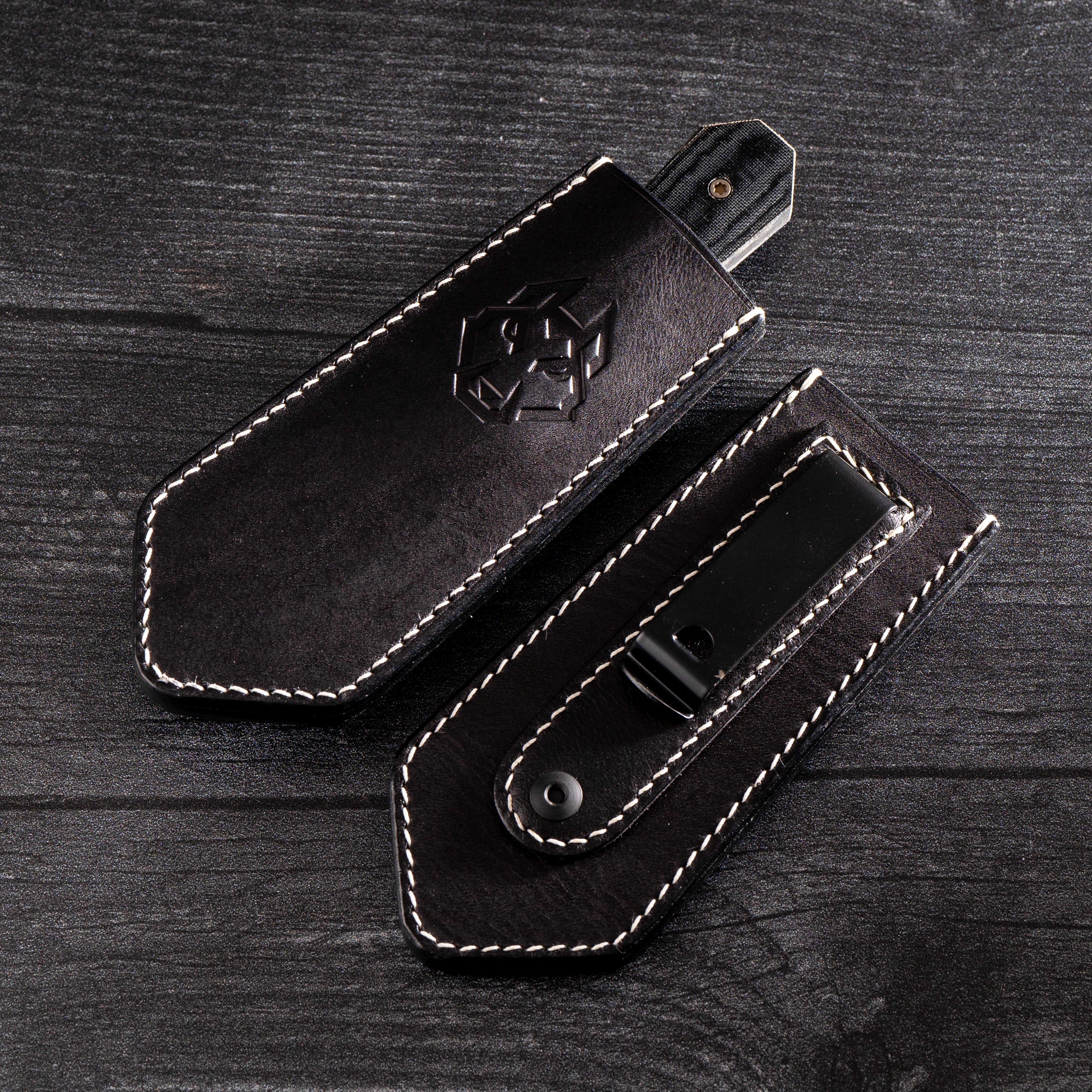 Midnight FIXedc - Black Linen Micarta Stonewash