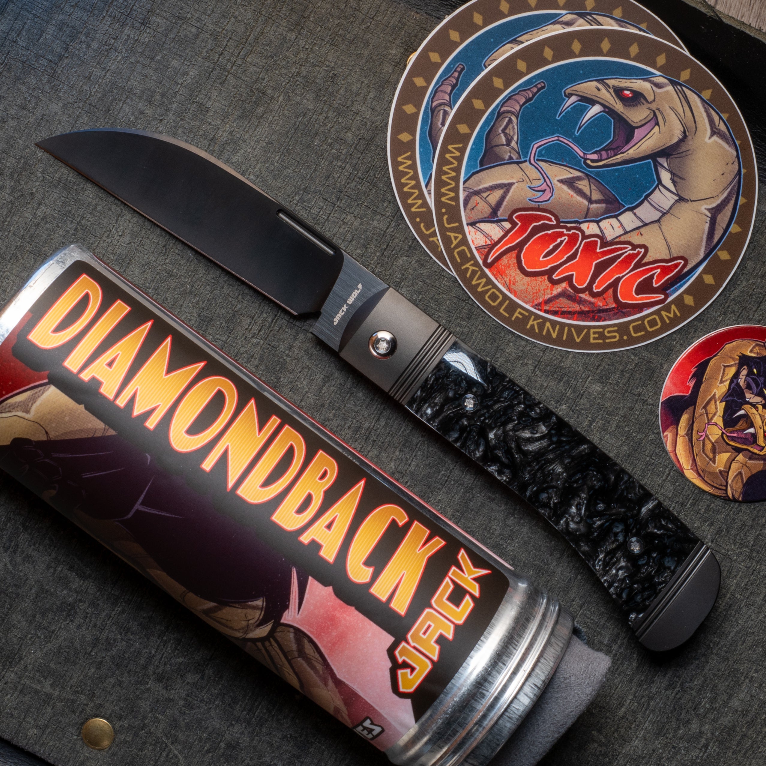 Diamondback Jack - Kirinite Black Ice DLC Belt Satin