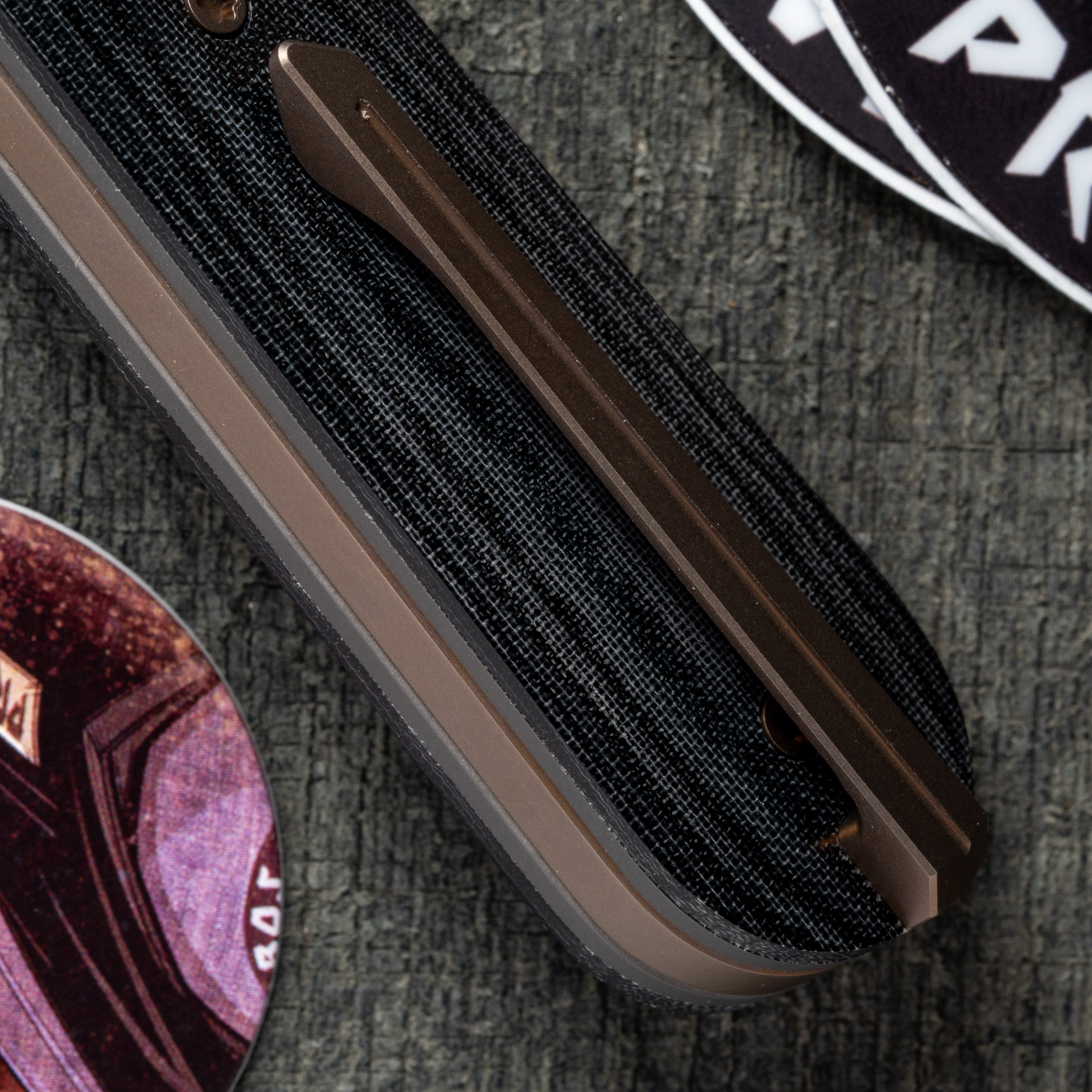 Primo Jack - Black Linen Micarta Hand Satin