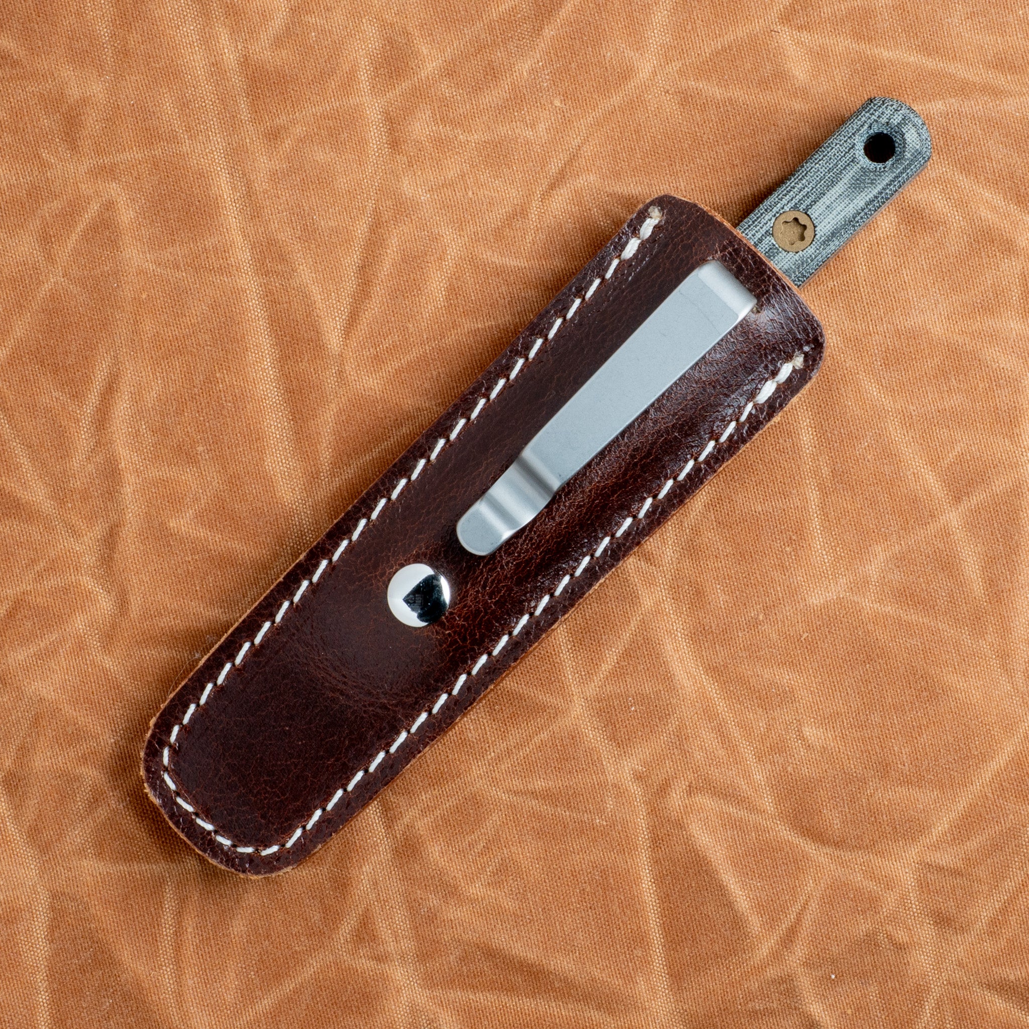 Prickly Pear - Black Linen Micarta