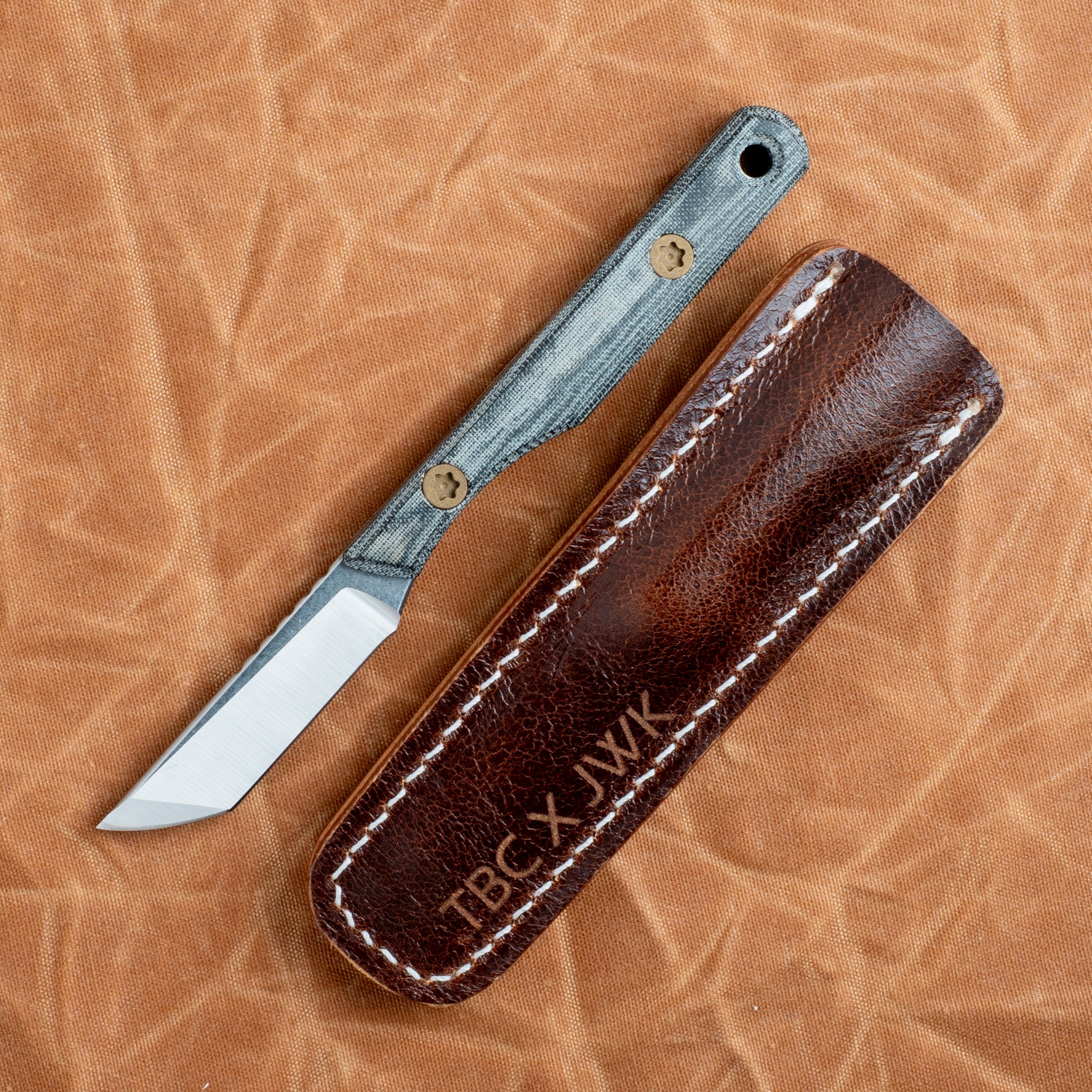 Prickly Pear - Black Linen Micarta