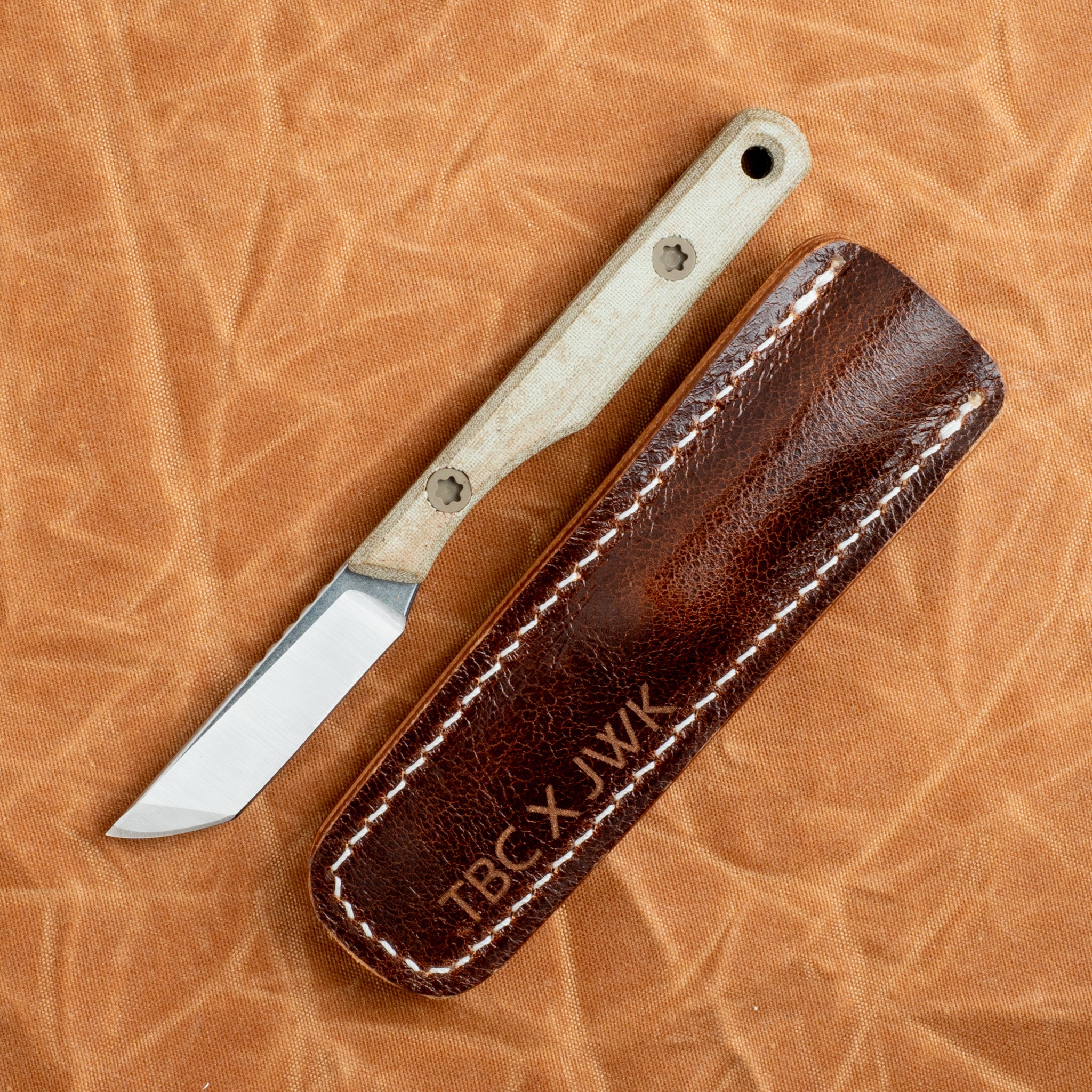 Prickly Pear - Green Linen Micarta