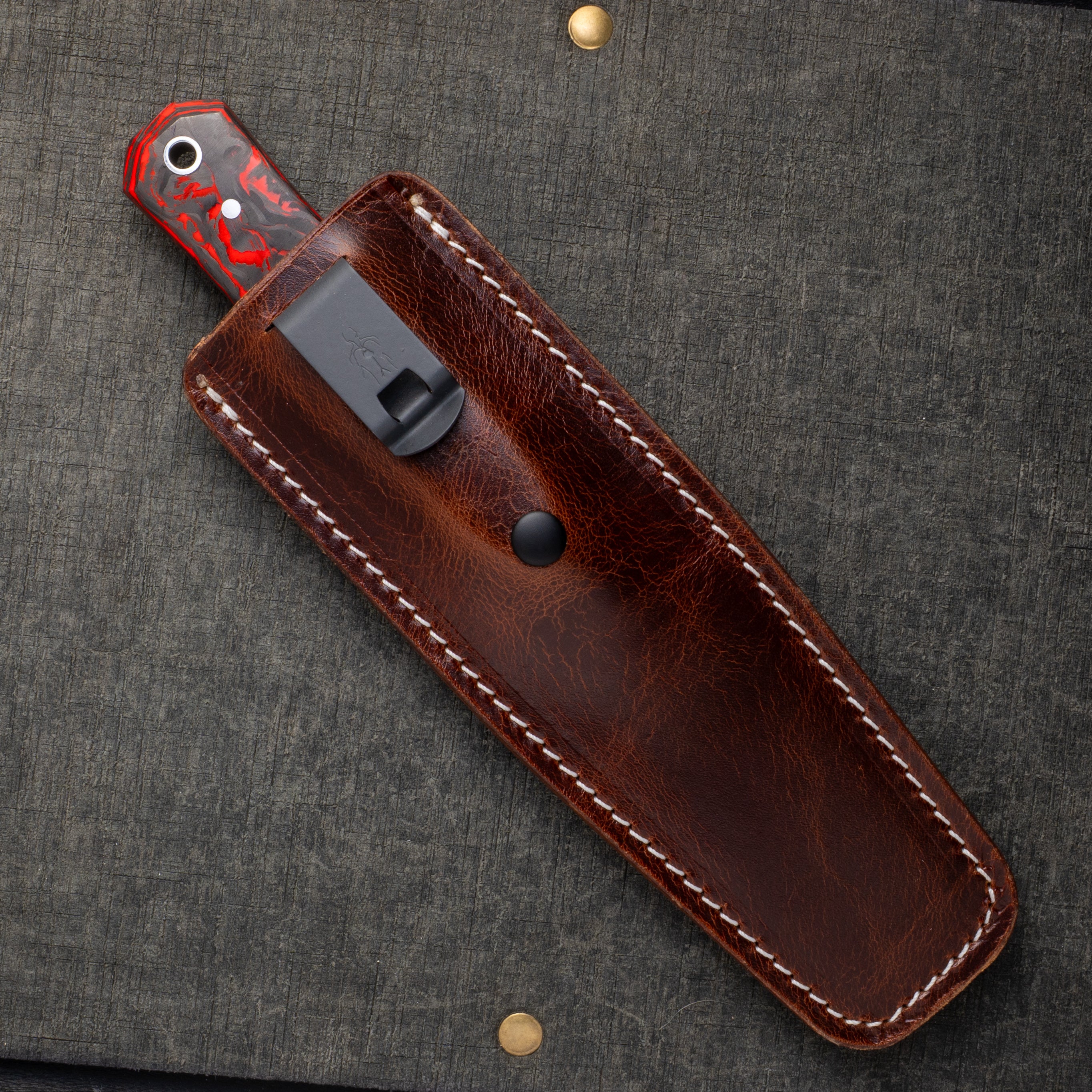 Vampire Hunter - Red Marble Carbon Fiber