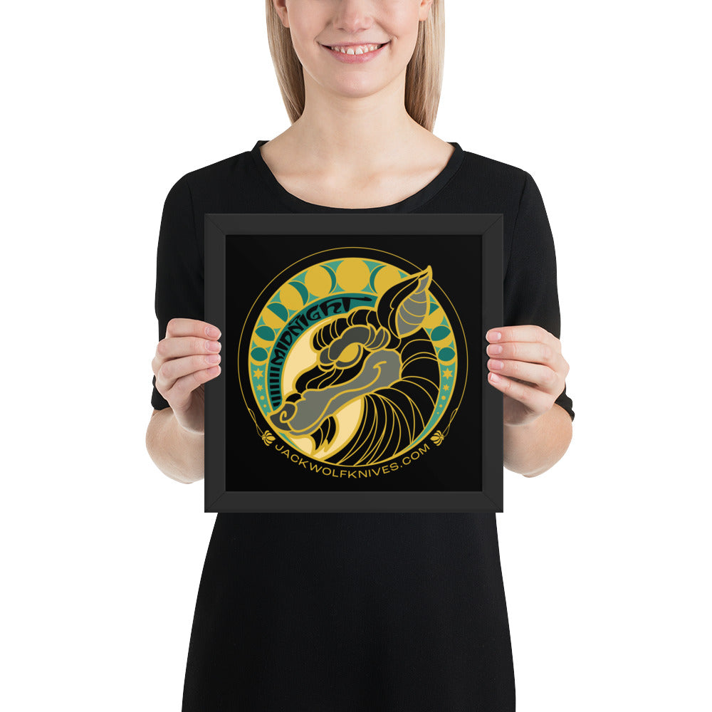 Framed Poster - Midnight Jack Sticker v2