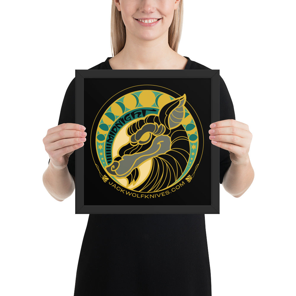 Framed Poster - Midnight Jack Sticker v2