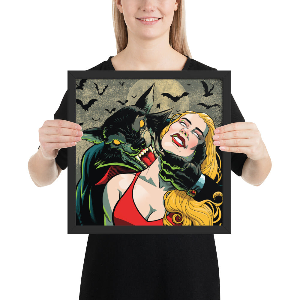 Framed Poster - Vampire Jack Label v2