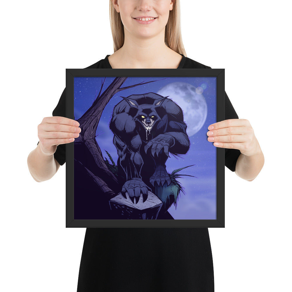 Framed Poster - Midnight Jack Label SW