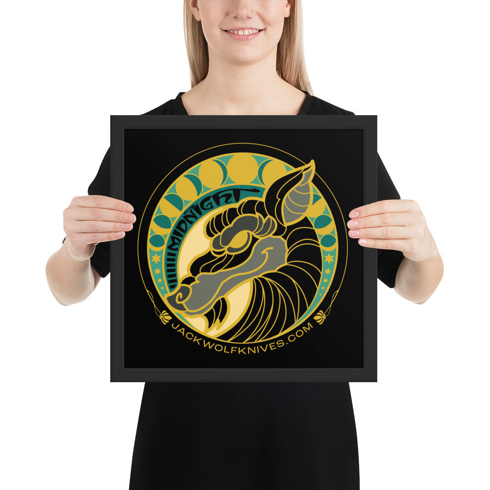 Framed Poster - Midnight Jack Sticker v2