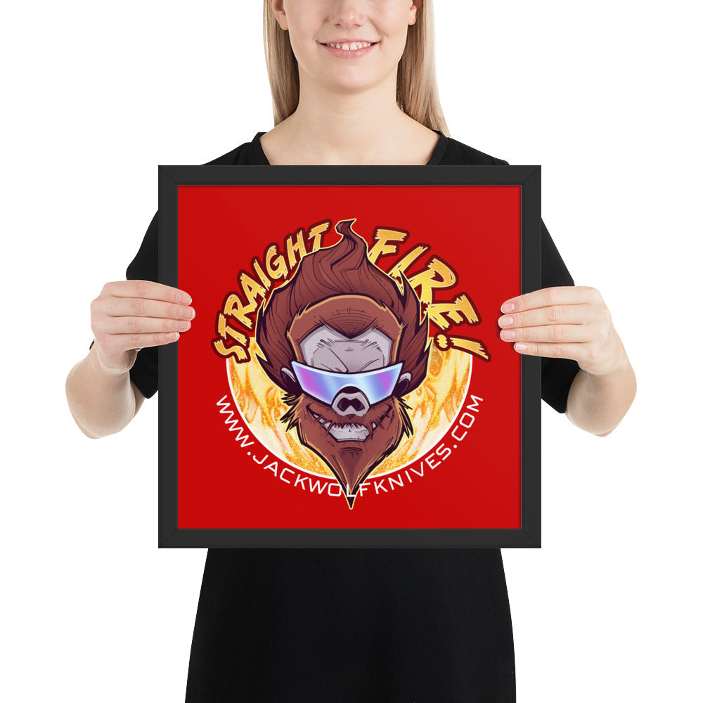 Framed Poster - The Benny Sticker v1