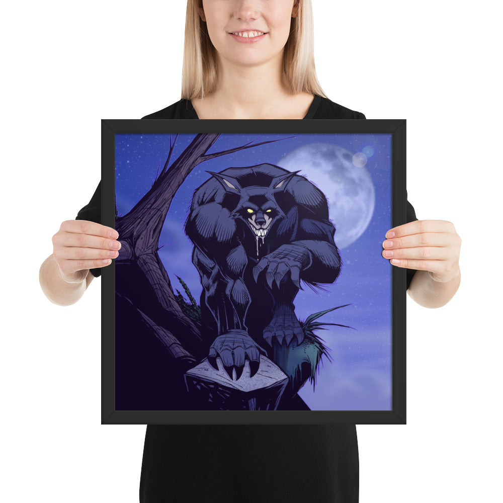 Framed Poster - Midnight Jack Label SW