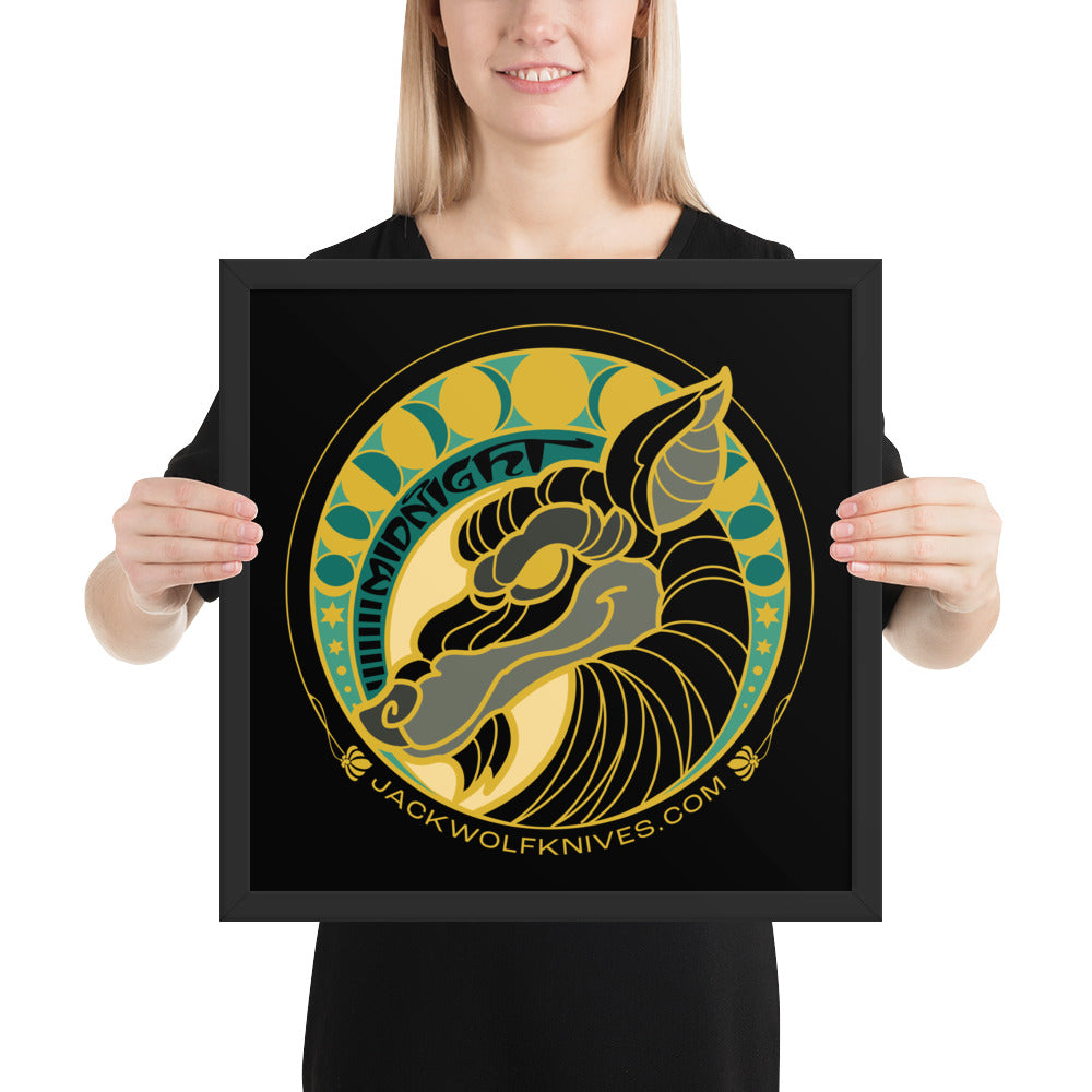 Framed Poster - Midnight Jack Sticker v2