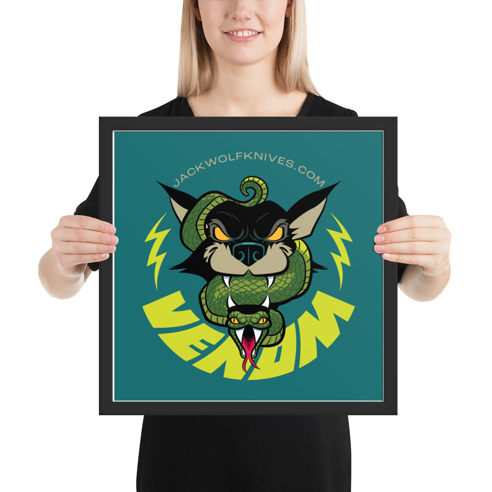 Framed Poster - Venom Jack Sticker v2