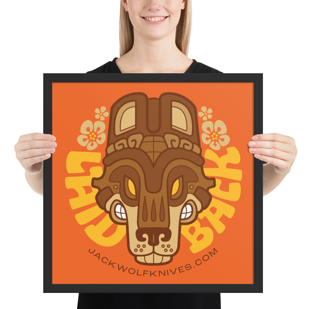 Framed Poster - Laid Back Jack Sticker v2