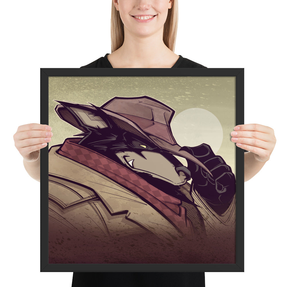 Framed Poster - Pioneer Jack Label v1