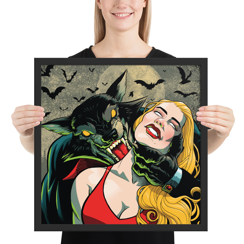 Framed Poster - Vampire Jack Label v2