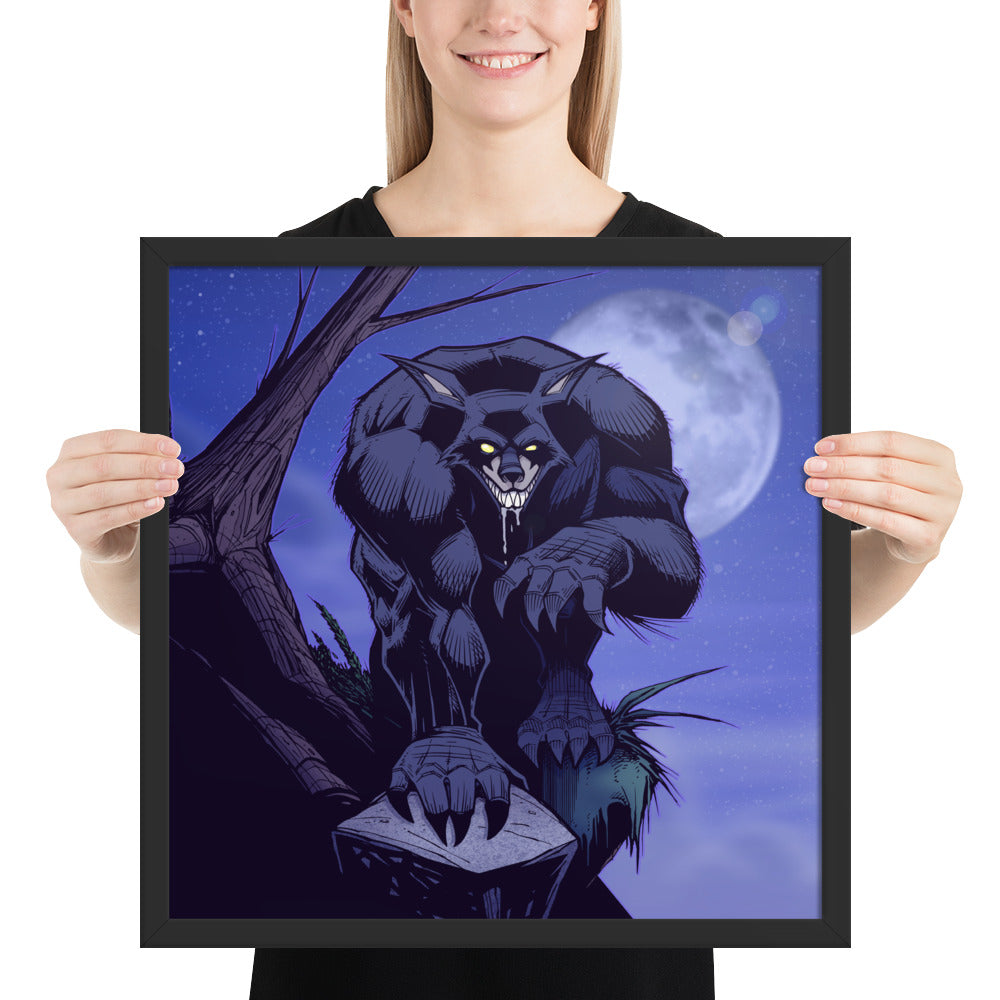 Framed Poster - Midnight Jack Label SW