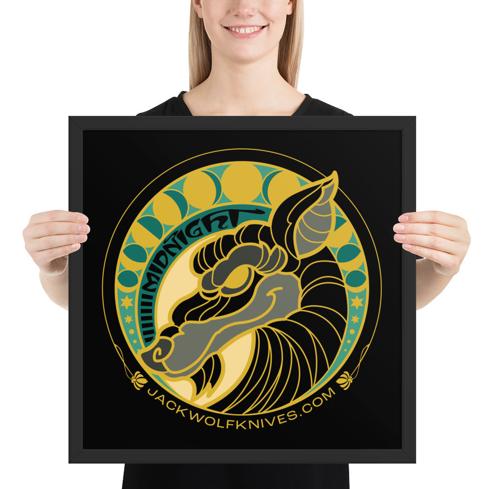 Framed Poster - Midnight Jack Sticker v2