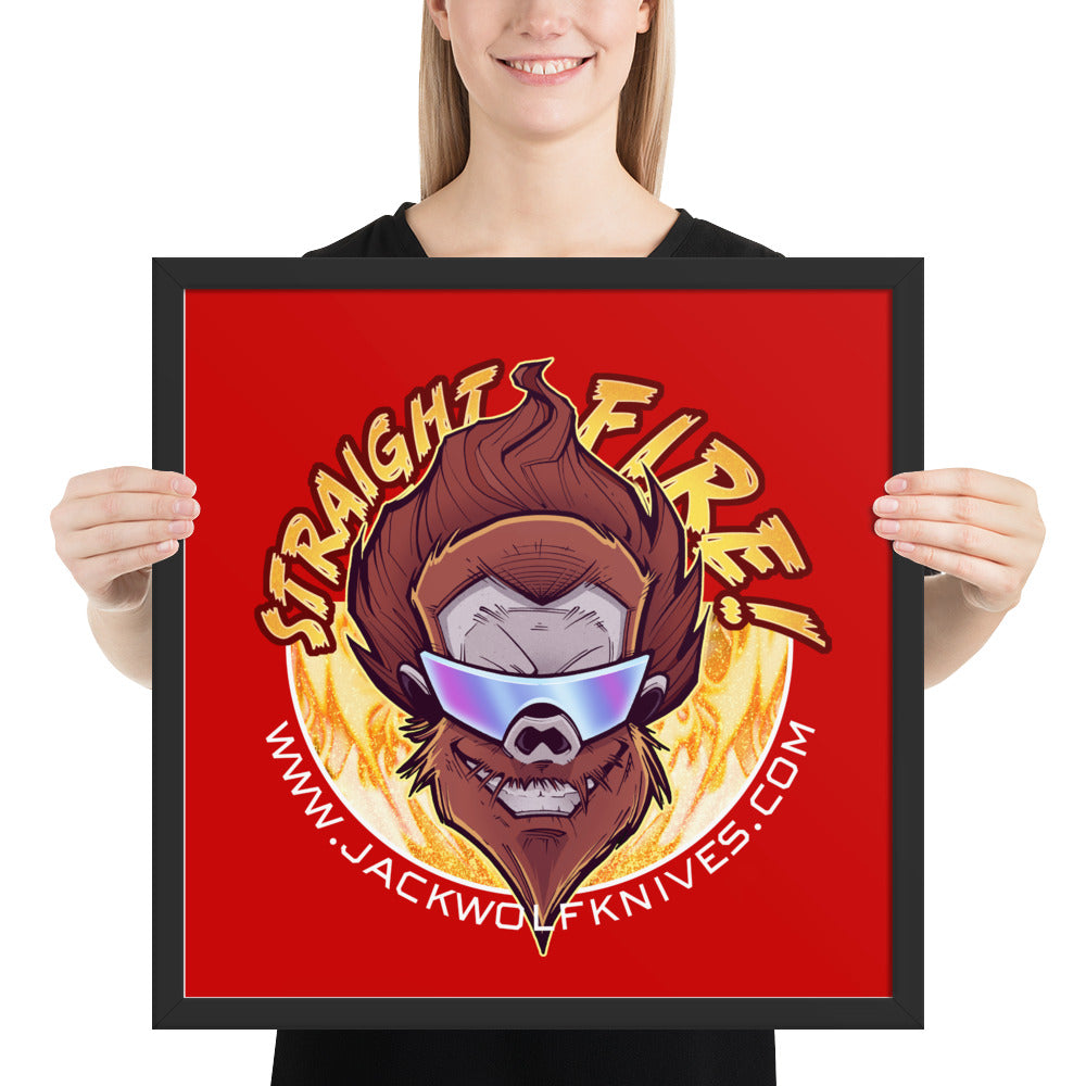 Framed Poster - The Benny Sticker v1