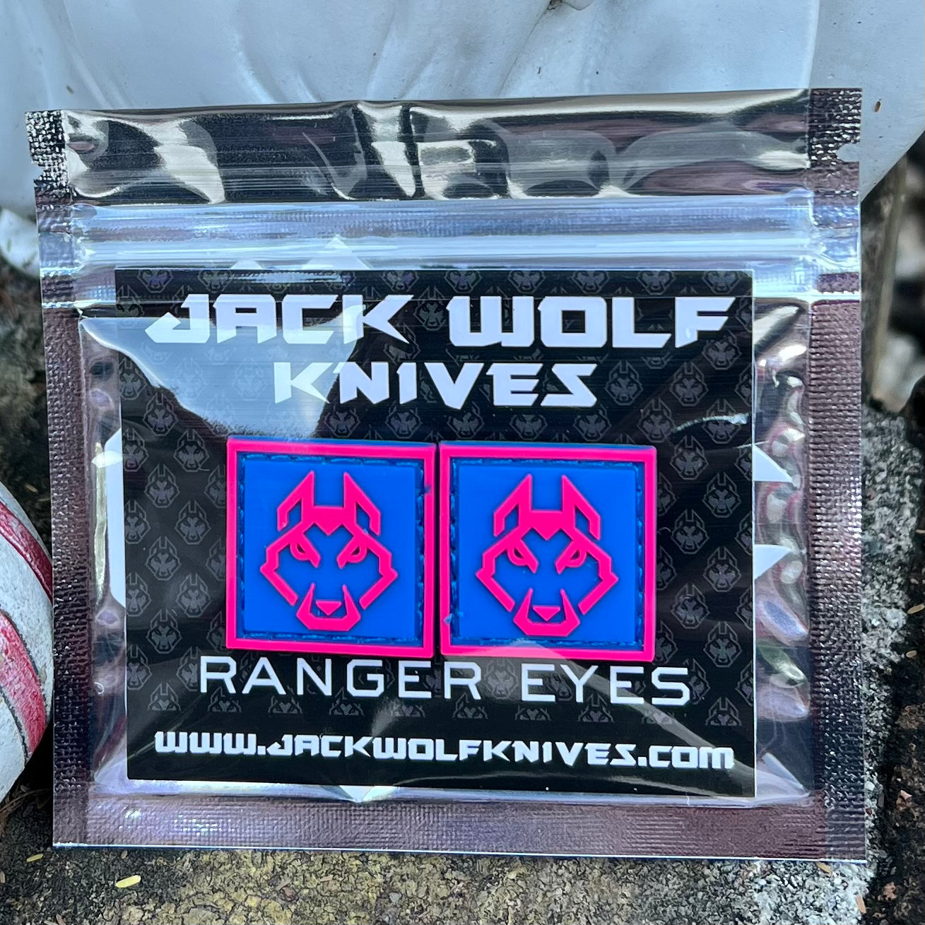 Ranger Eyes - Blue & Pink Logo 1 x 1
