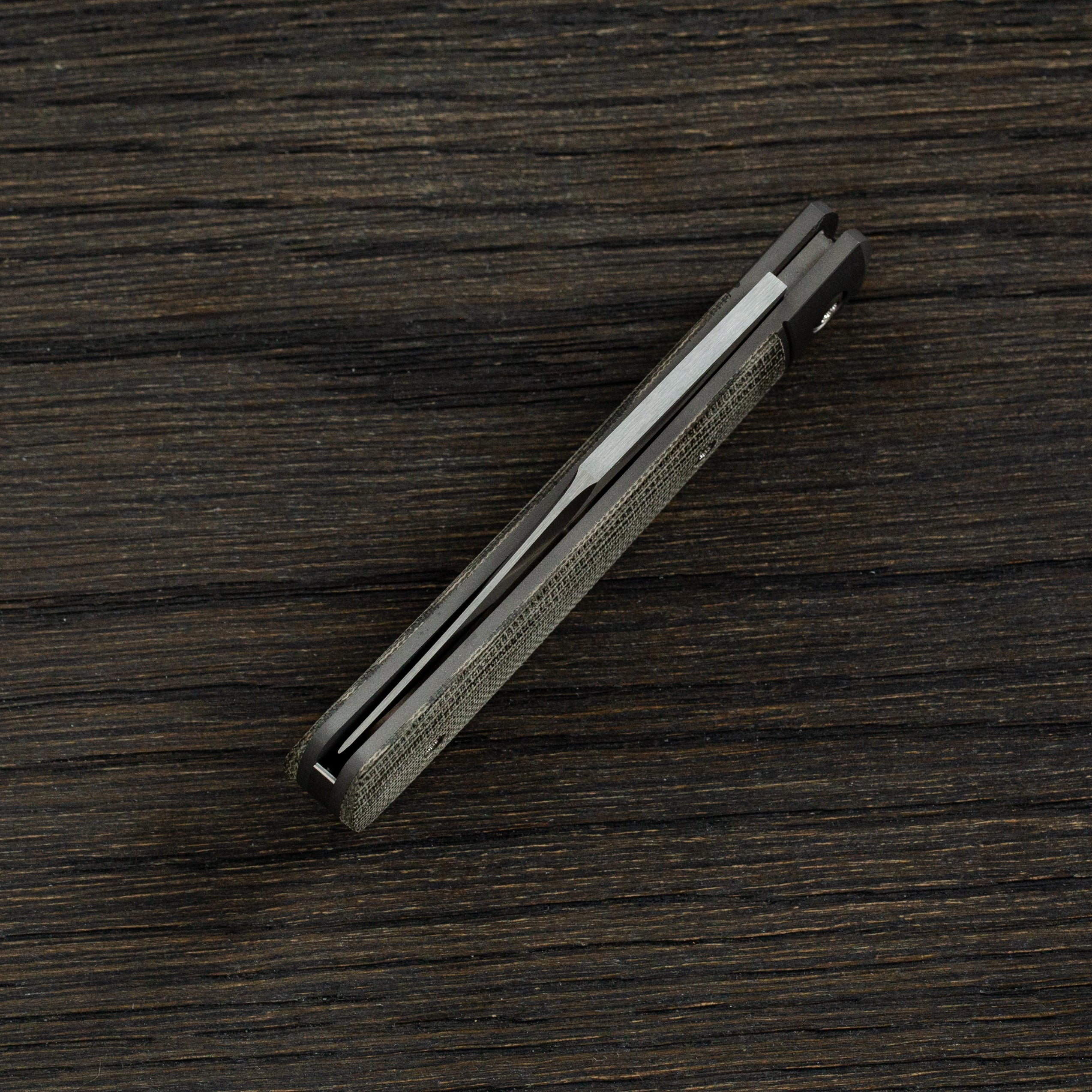 Benny's Clip - Olive Drab (OD) Green Canvas Micarta