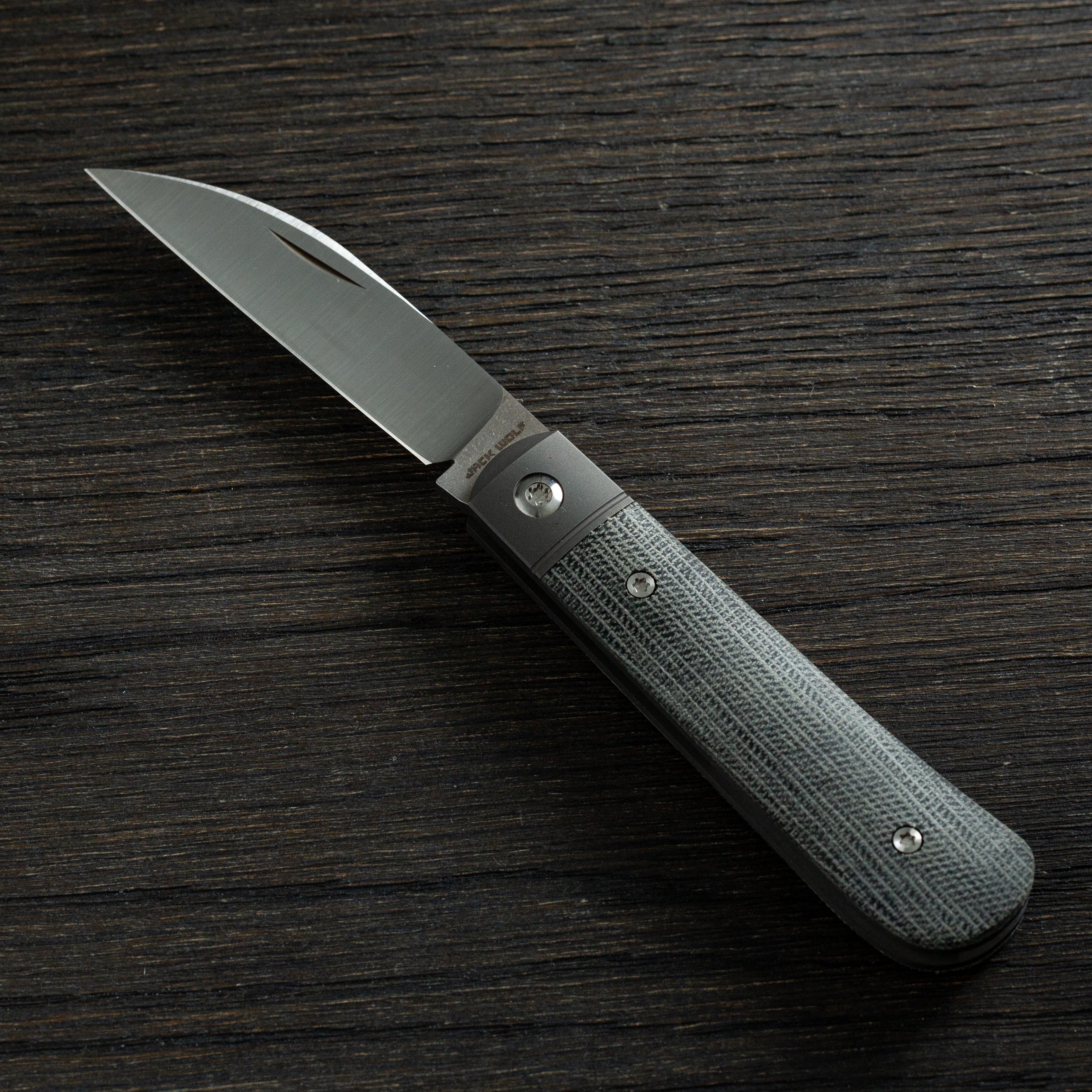 Laid Back Jack - Black Canvas Micarta