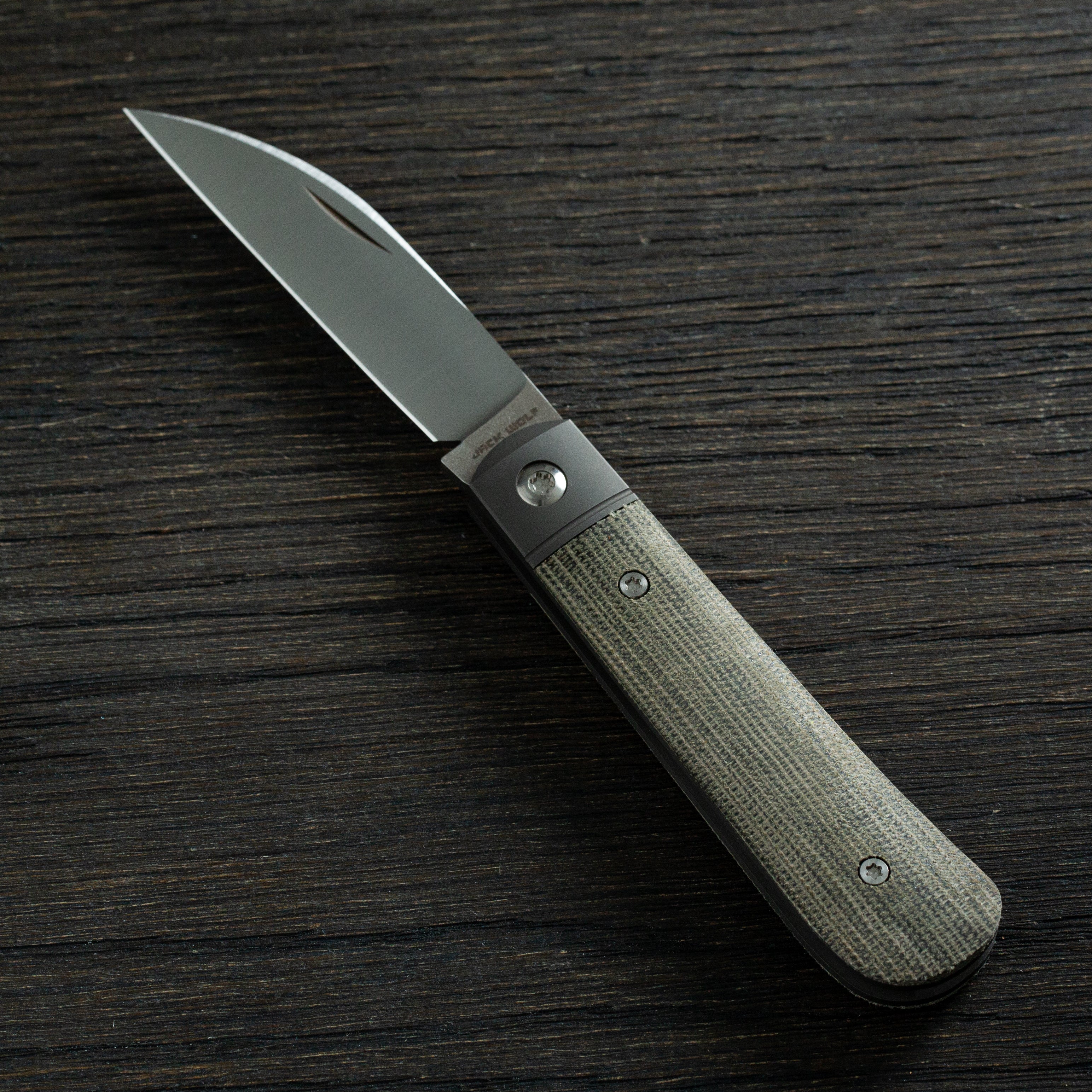 Laid Back Jack - Olive Drab (OD) Green Canvas Micarta