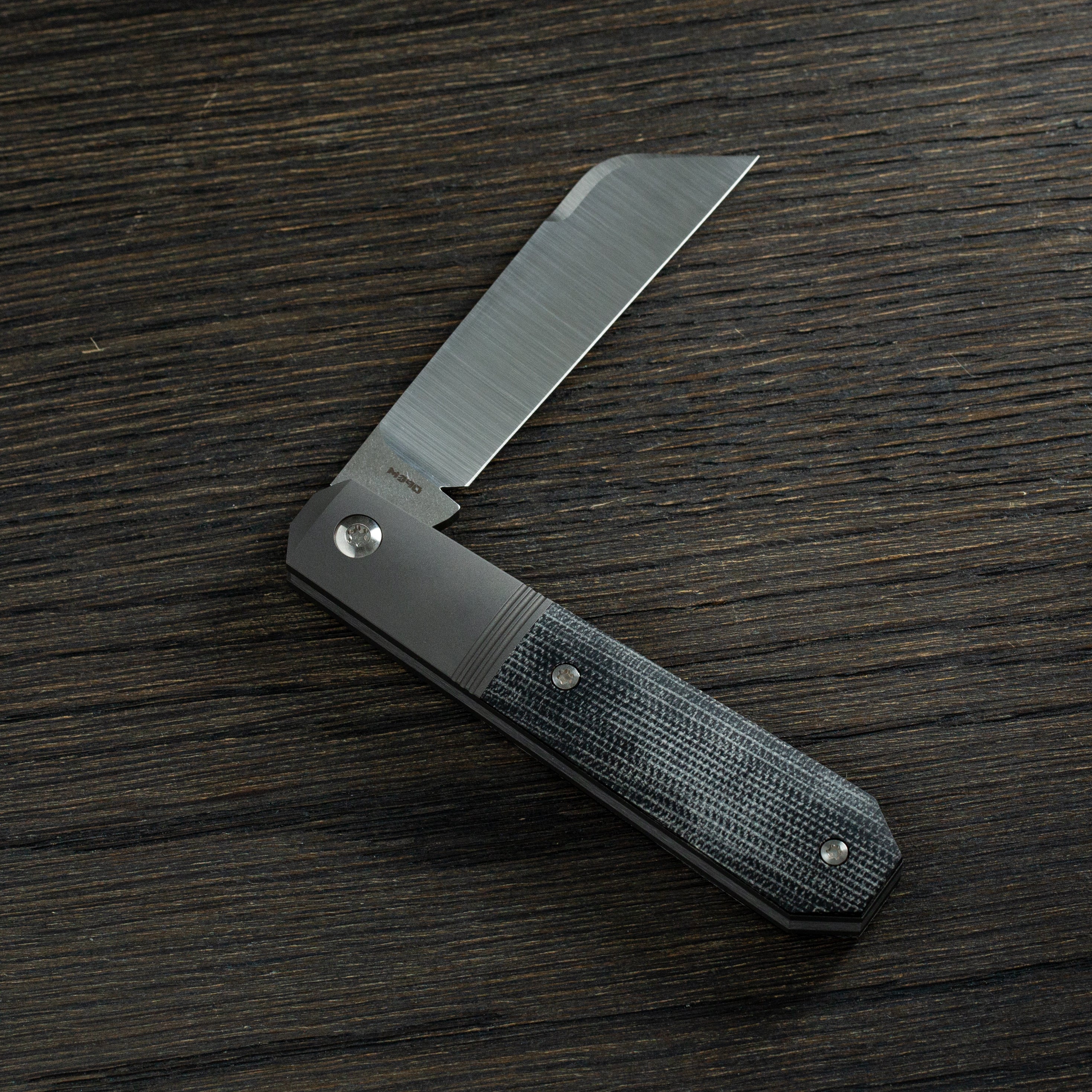 Midnight Jack - Black Canvas Micarta