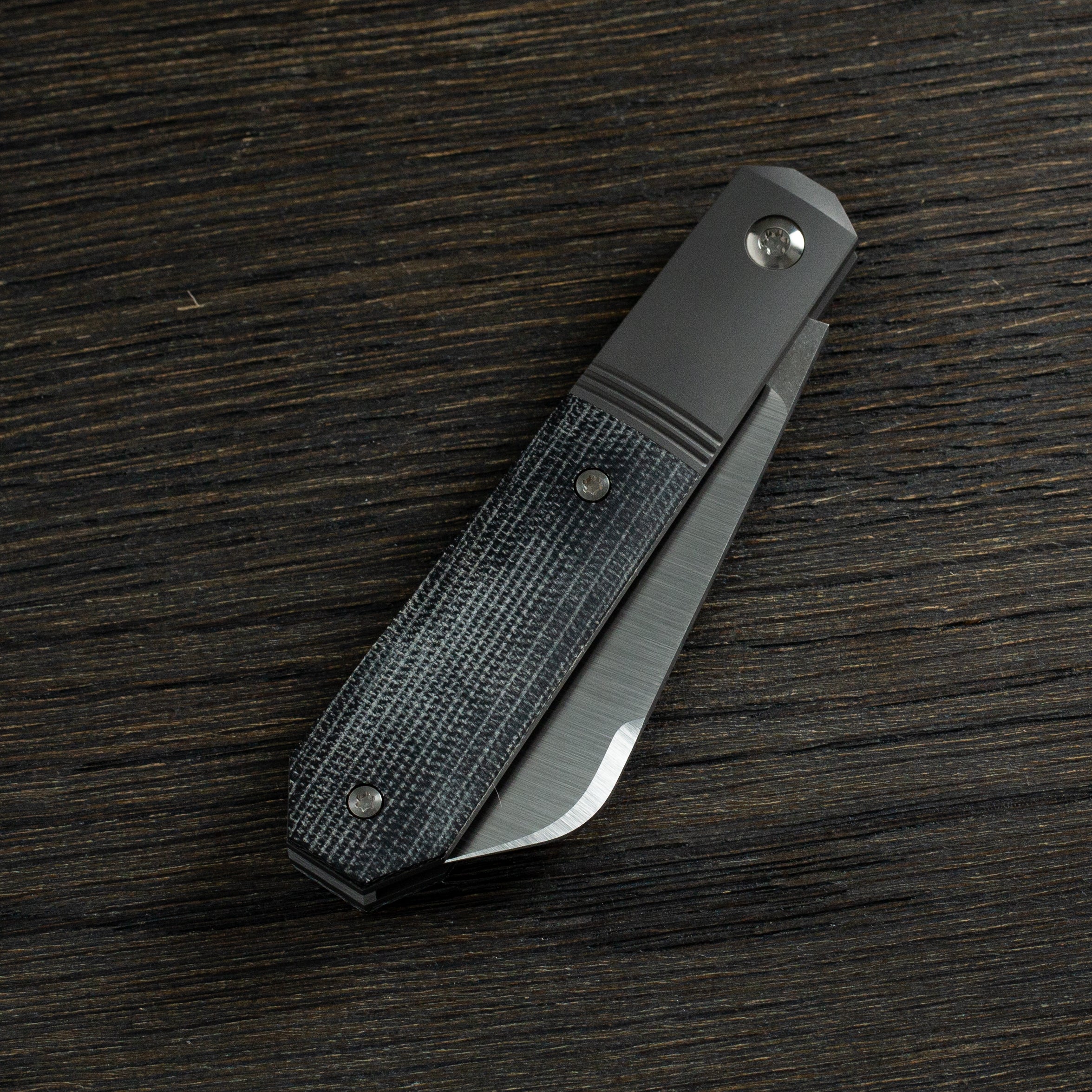 Midnight Jack - Black Canvas Micarta