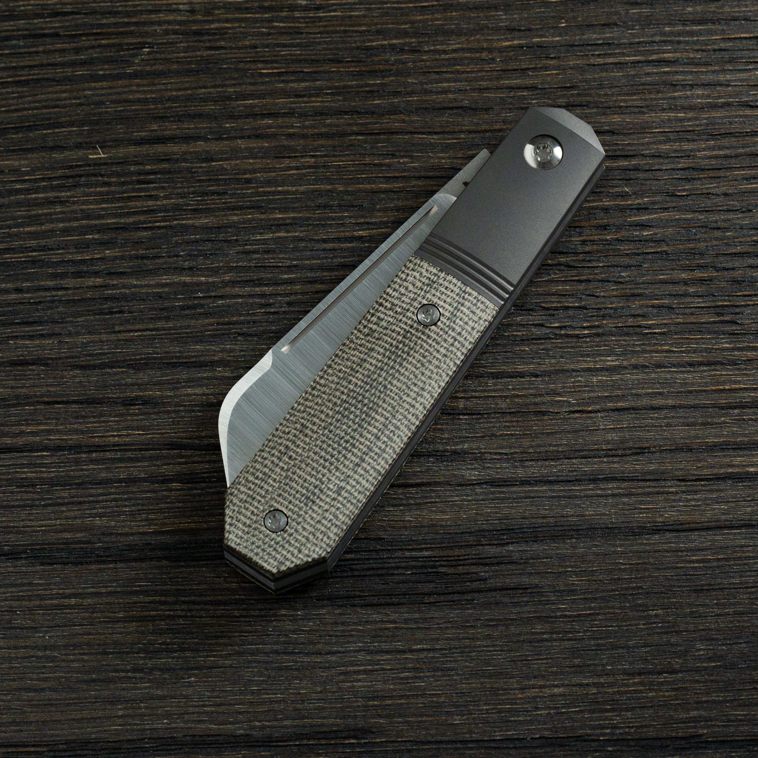 Midnight Jack - Olive Drab (OD) Green Canvas Micarta
