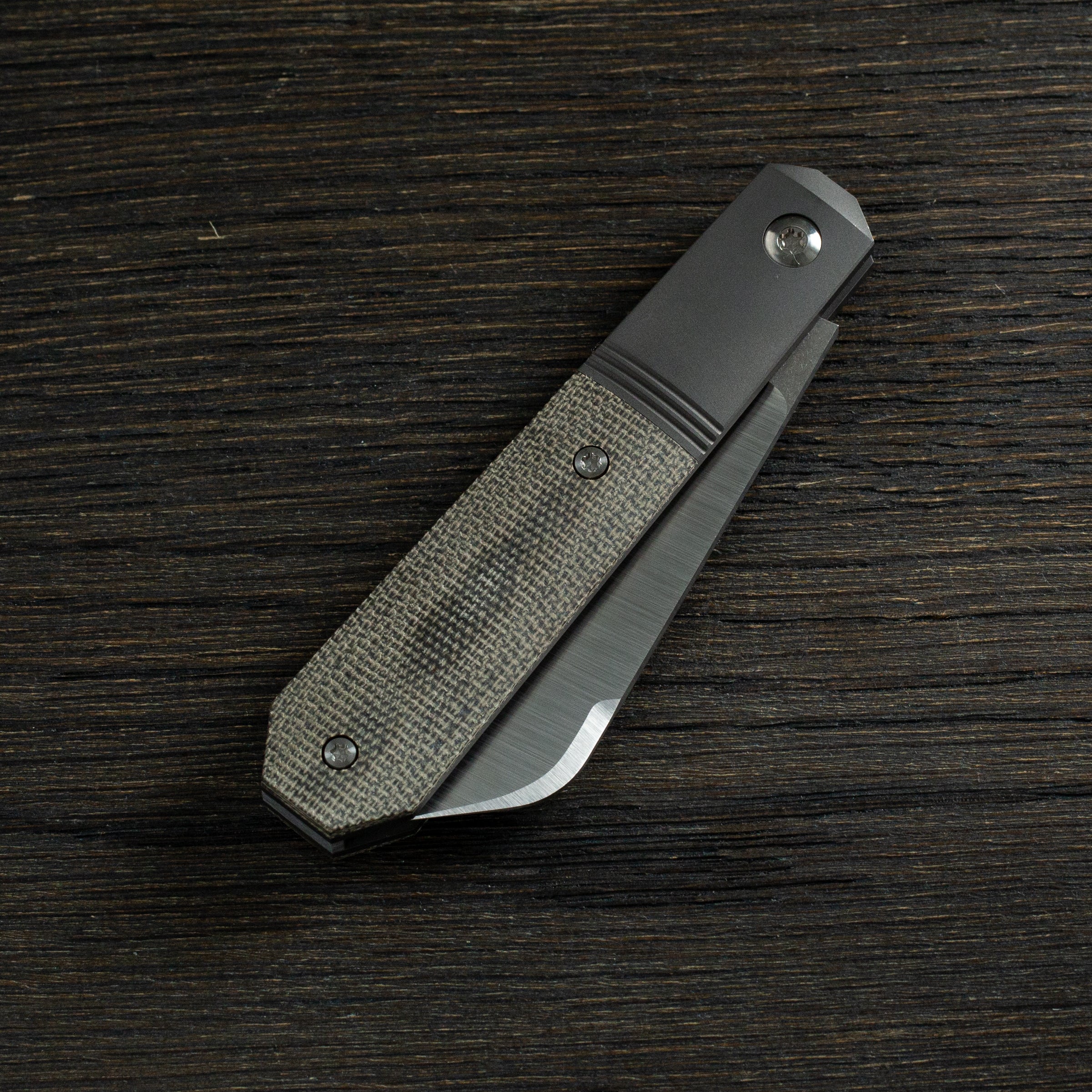 Midnight Jack - Olive Drab (OD) Green Canvas Micarta