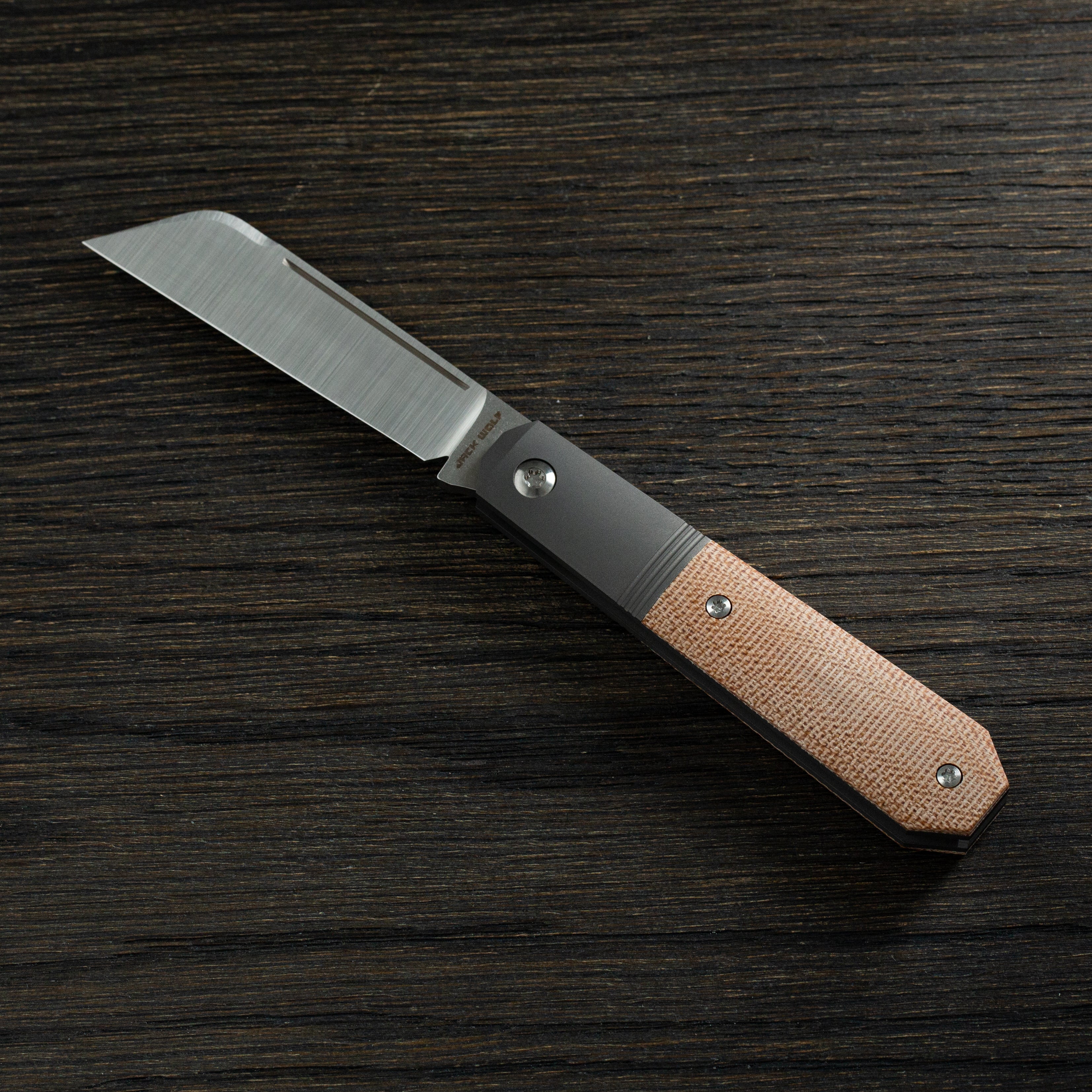 Midnight Jack - Natural Canvas Micarta