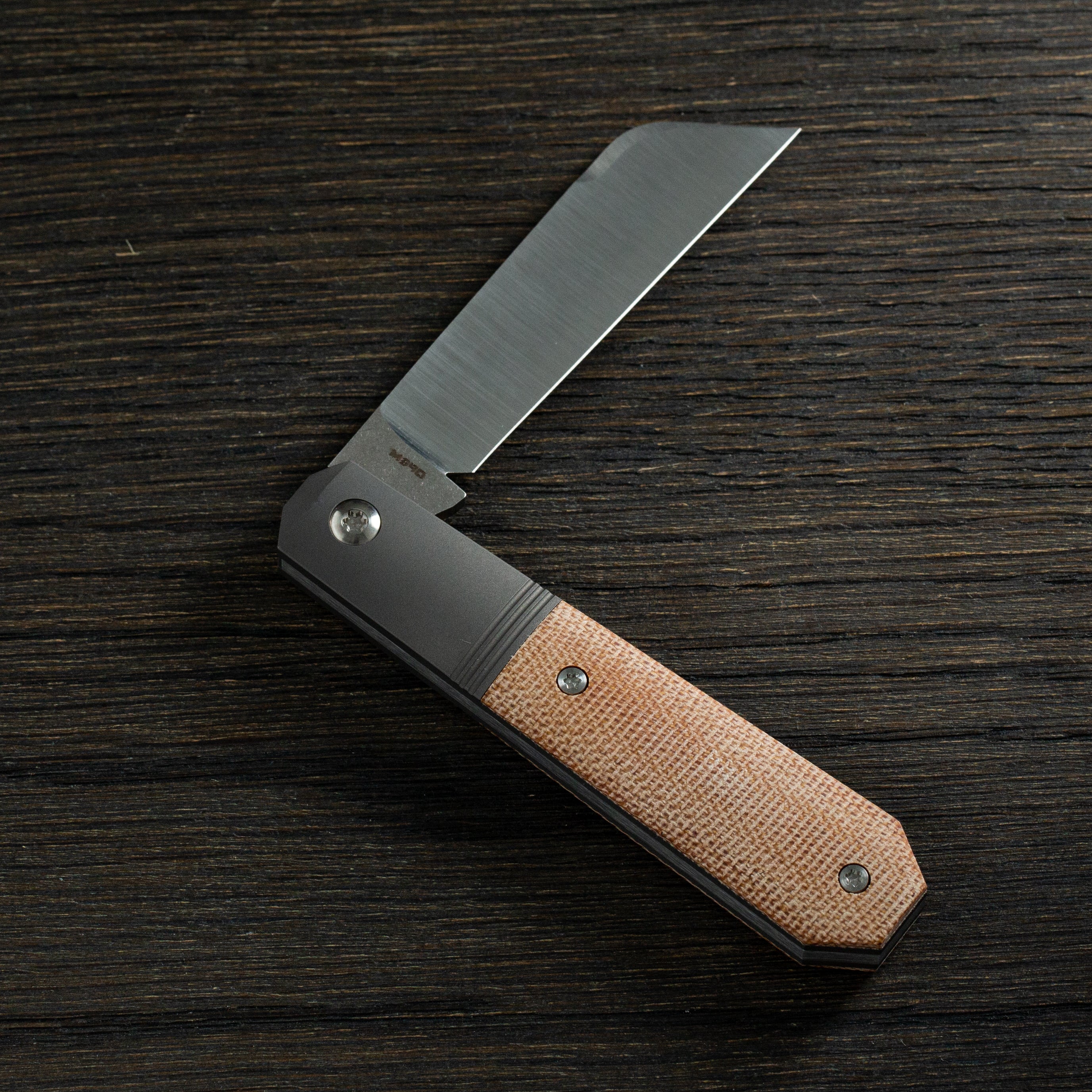 Midnight Jack - Natural Canvas Micarta