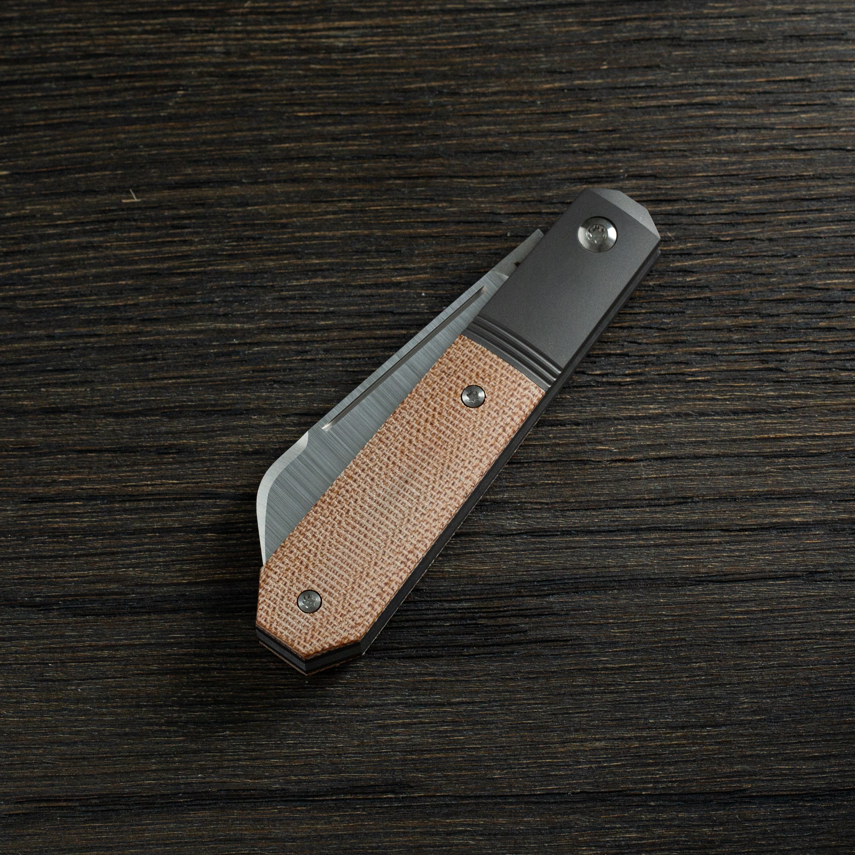 Midnight Jack - Natural Canvas Micarta