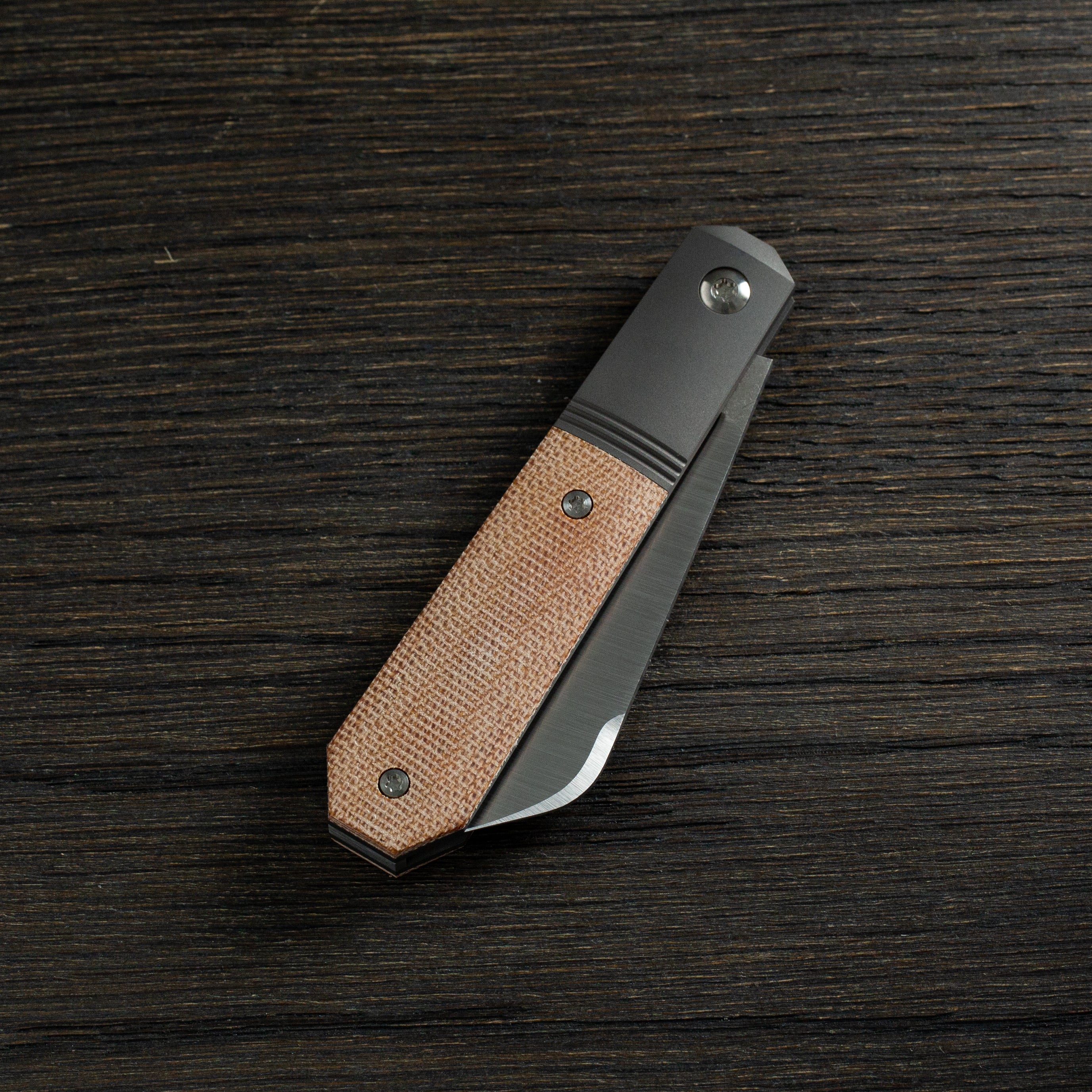 Midnight Jack - Natural Canvas Micarta