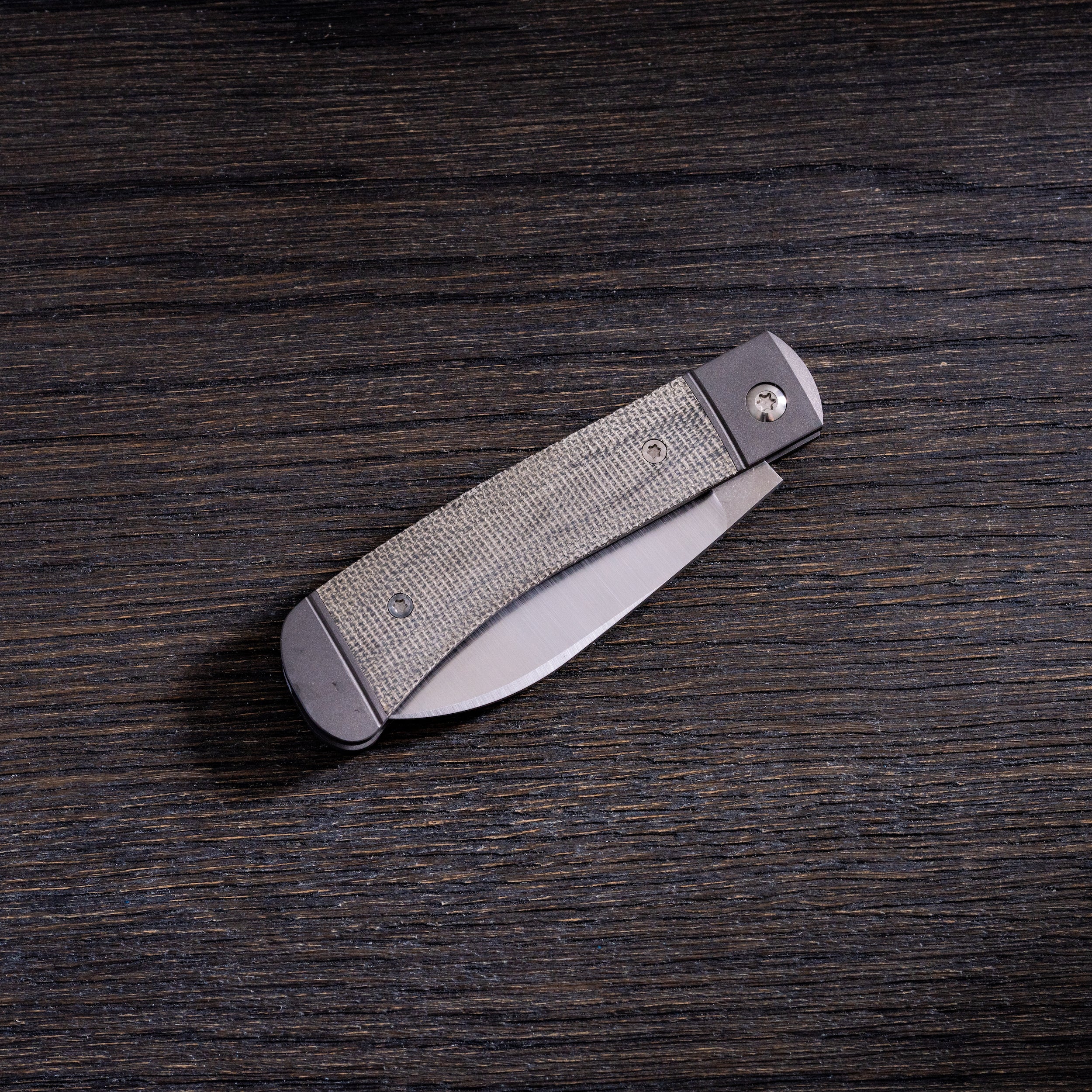 Venom Jack - Olive Drab (OD) Green Canvas Micarta