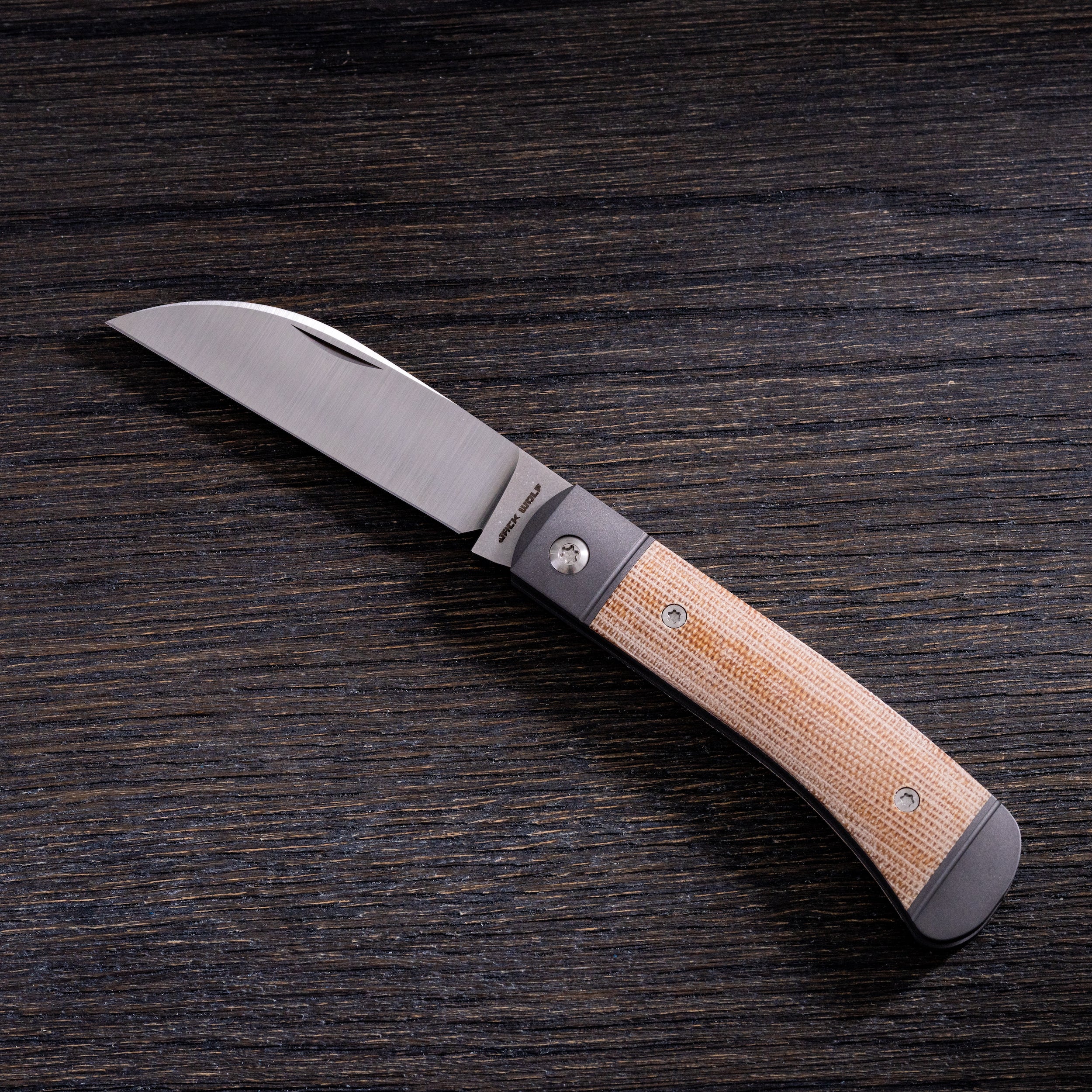 Venom Jack - Natural Canvas Micarta