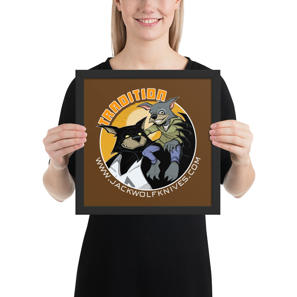 Framed Poster - Little Bro Jack Sticker v1