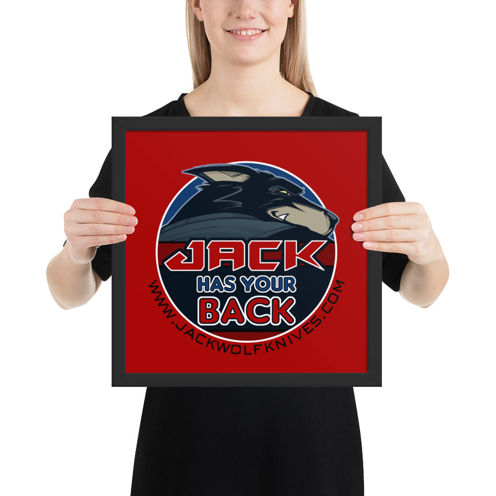 Framed Poster - Laid Back Jack Sticker v1