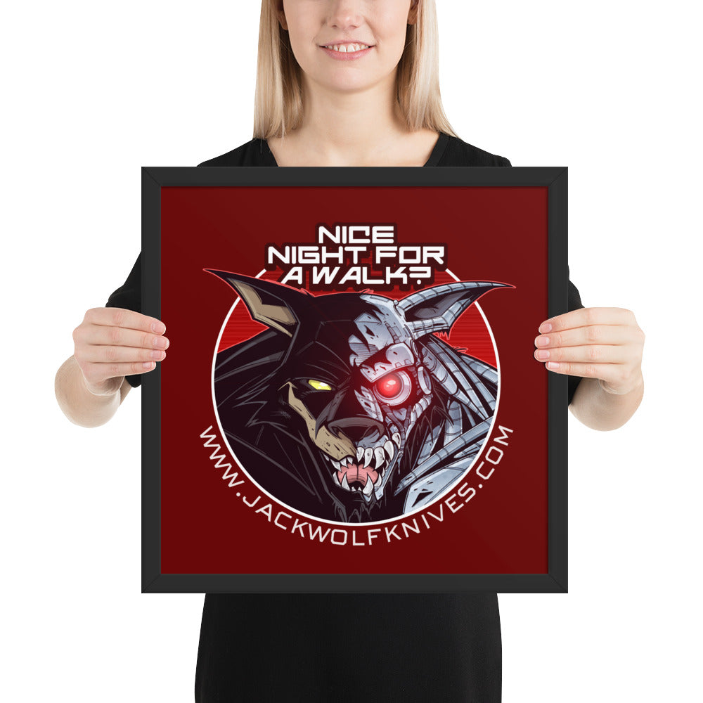 Framed Poster - Cyborg Jack Sticker v1