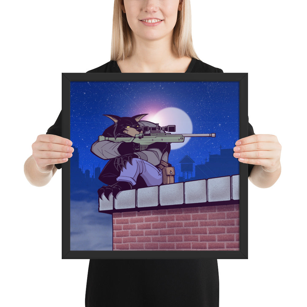 Framed Poster - Sharpshooter Jack Label v1